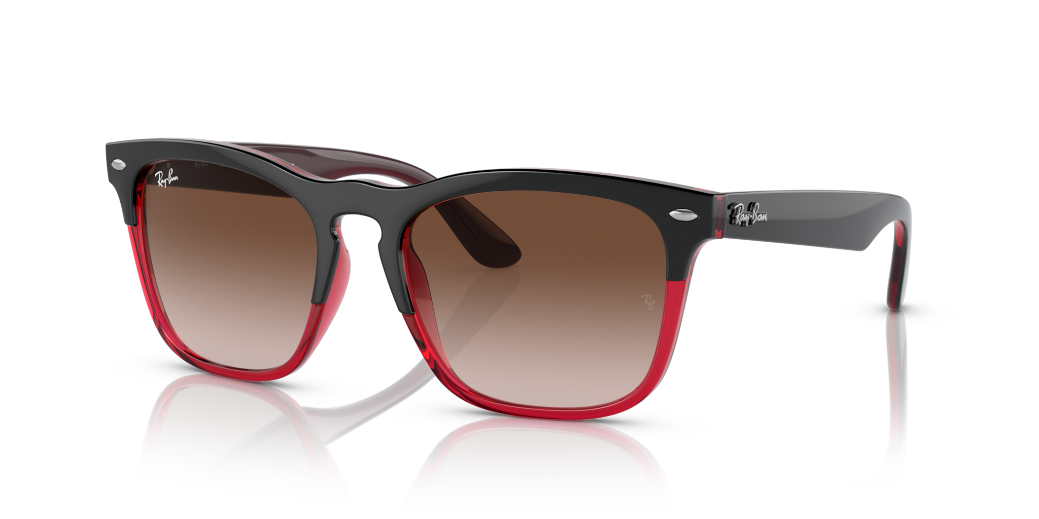 Ray-Ban Steve 0RB4487 | Occhiali da sole Grey On Transparent Red
