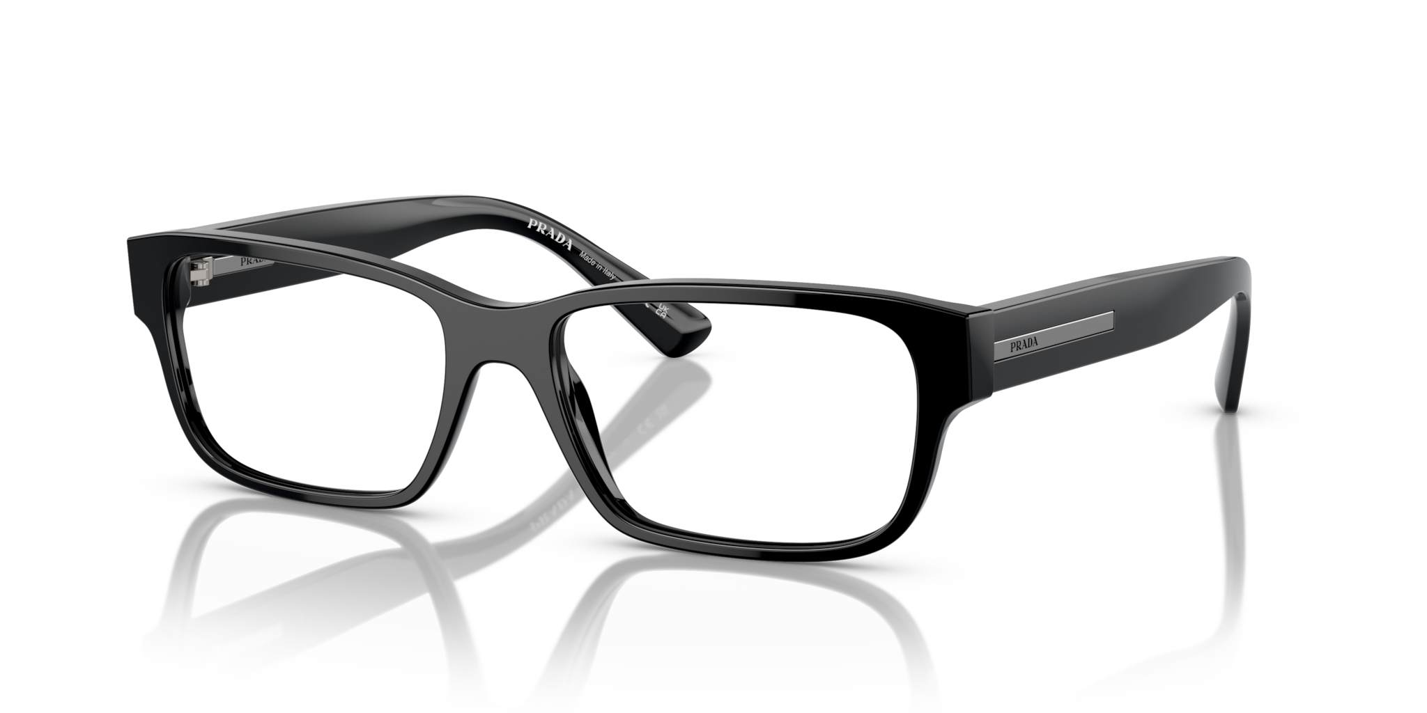 Occhiali da Vista Prada Uomo 0PR 18ZV Neri | Eleganza Iconica