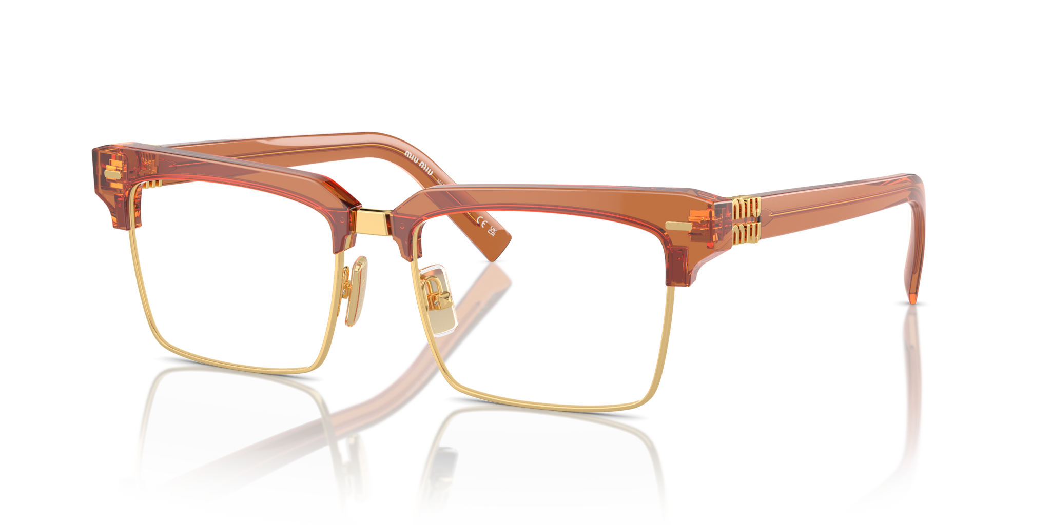 Miu Miu 0MU 11XV Occhiali da Vista Donna - Caramel Transparent