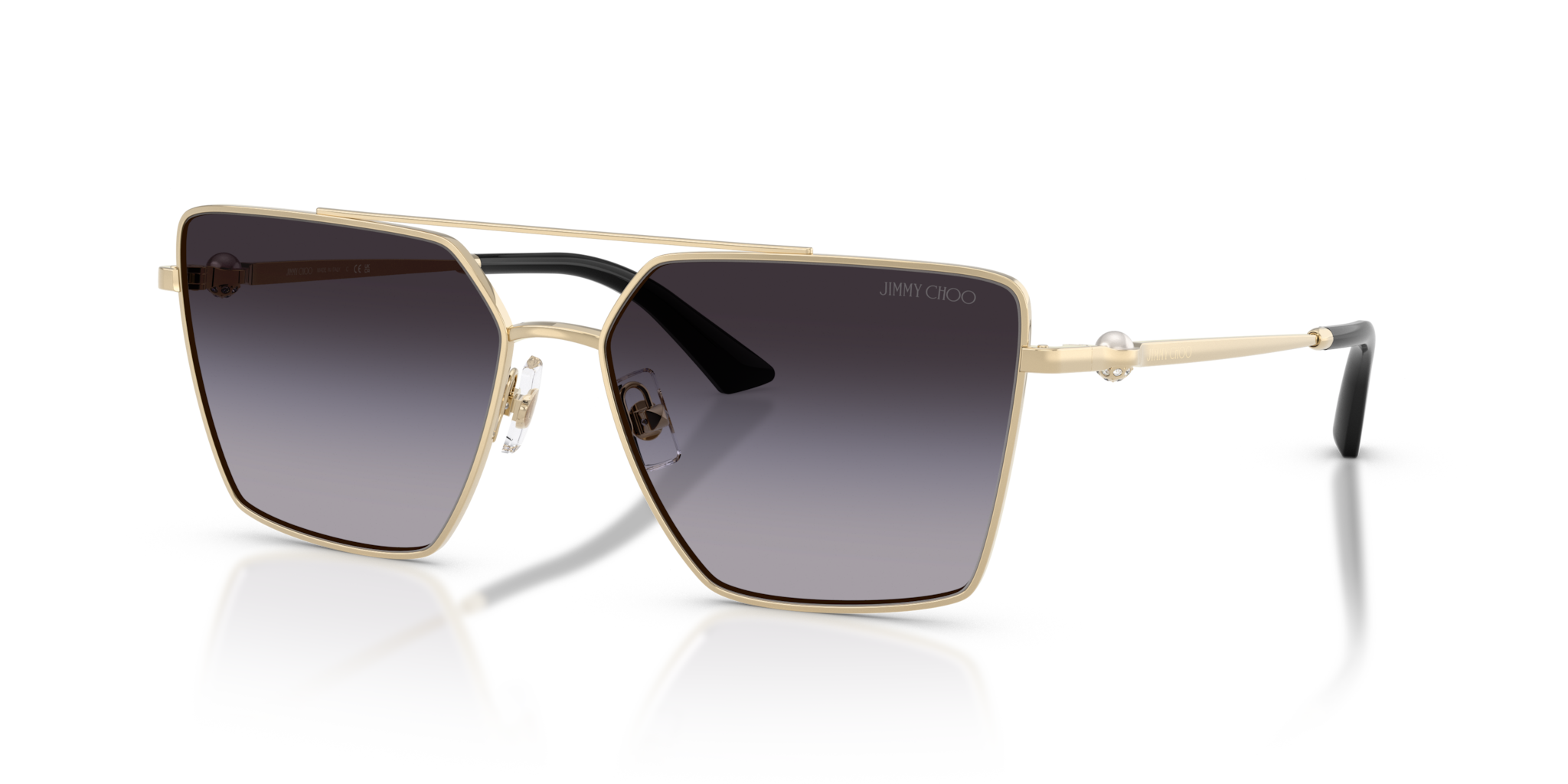 Jimmy Choo JC4016HB Pale Gold: Occhiali da Sole Donna Originali
