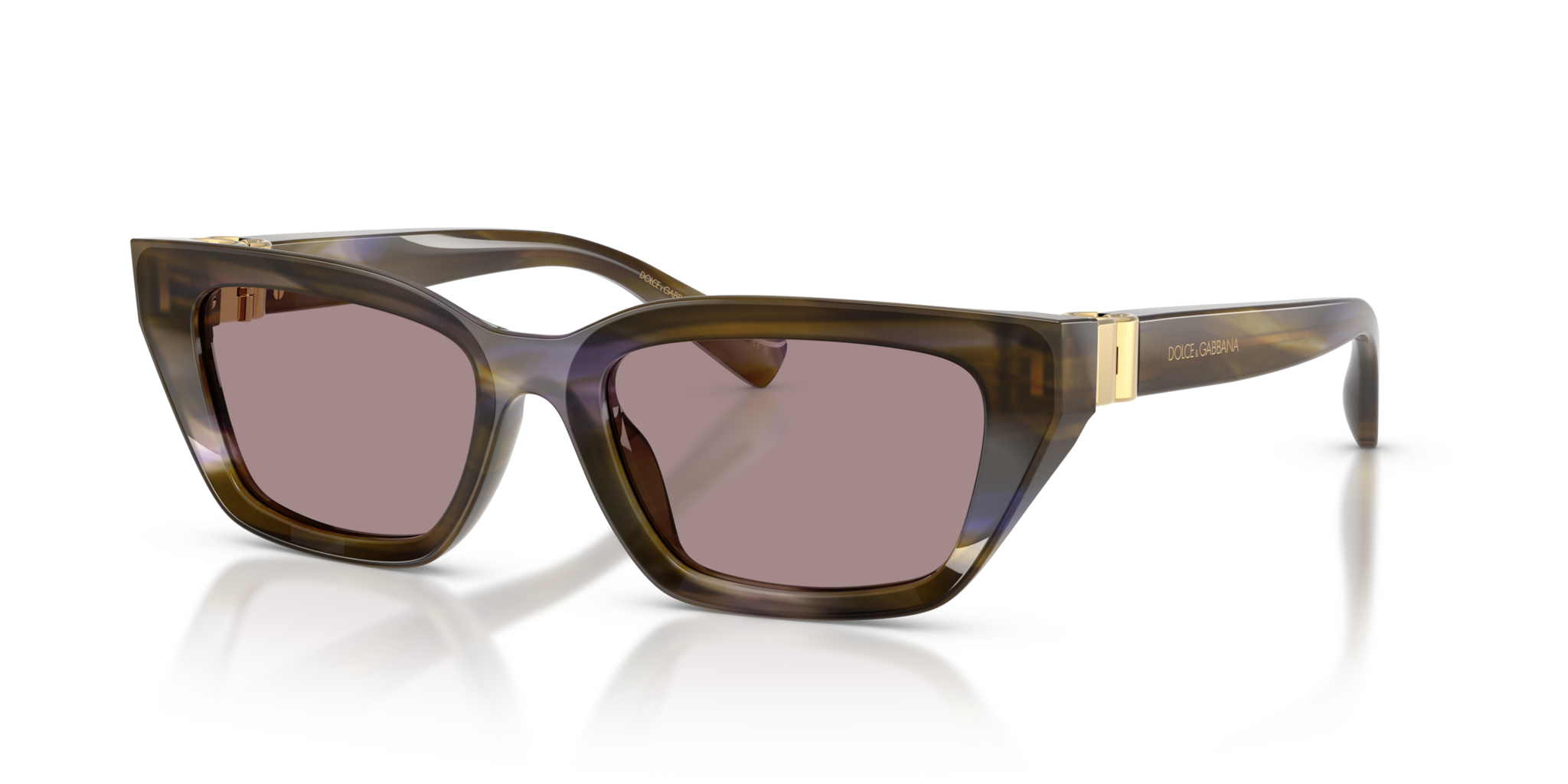Occhiali da Sole Dolce&Gabbana DG4532 Donna Striped Olive Originali
