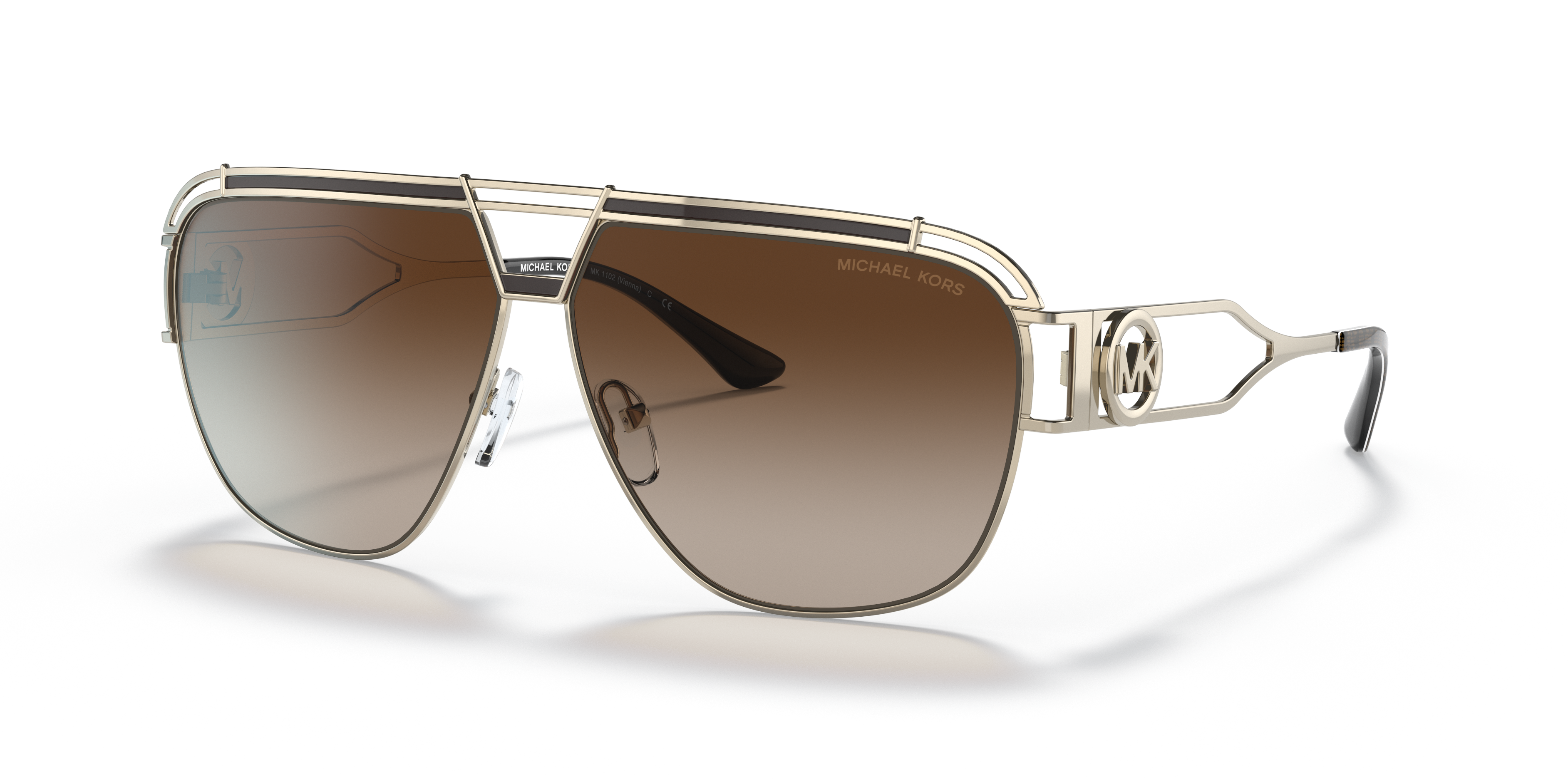 Occhiali da Sole Michael Kors Vienna Light Gold Donna 0MK1102