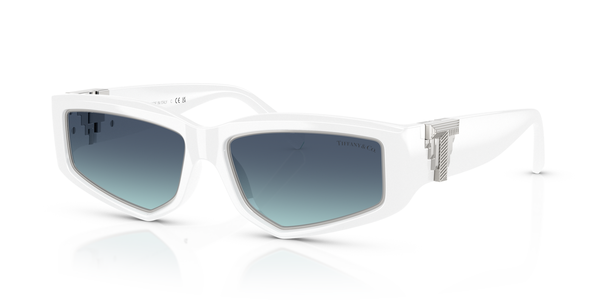 Occhiali da Sole Tiffany TF4234U Bianchi: Stile Unisex Originale