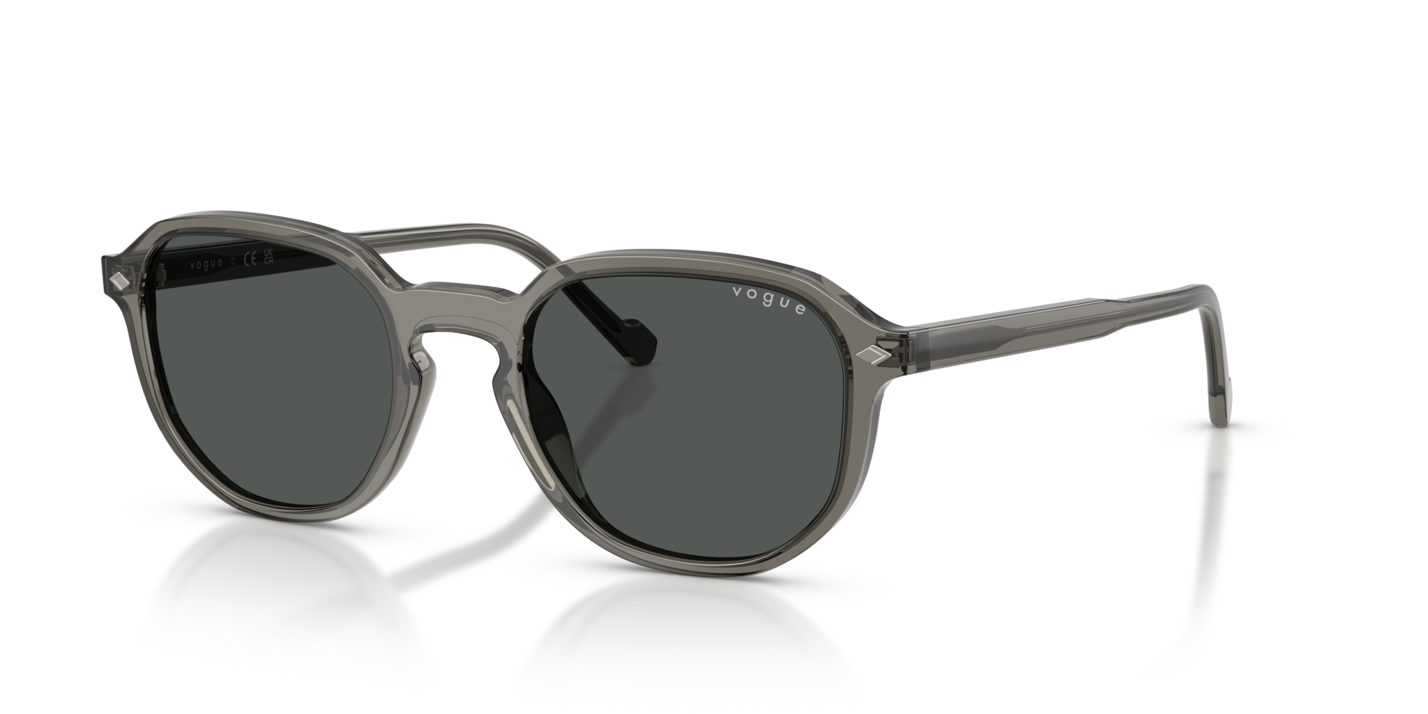 Vogue VO5707S Occhiali da Sole Uomo Grigio Trasparente