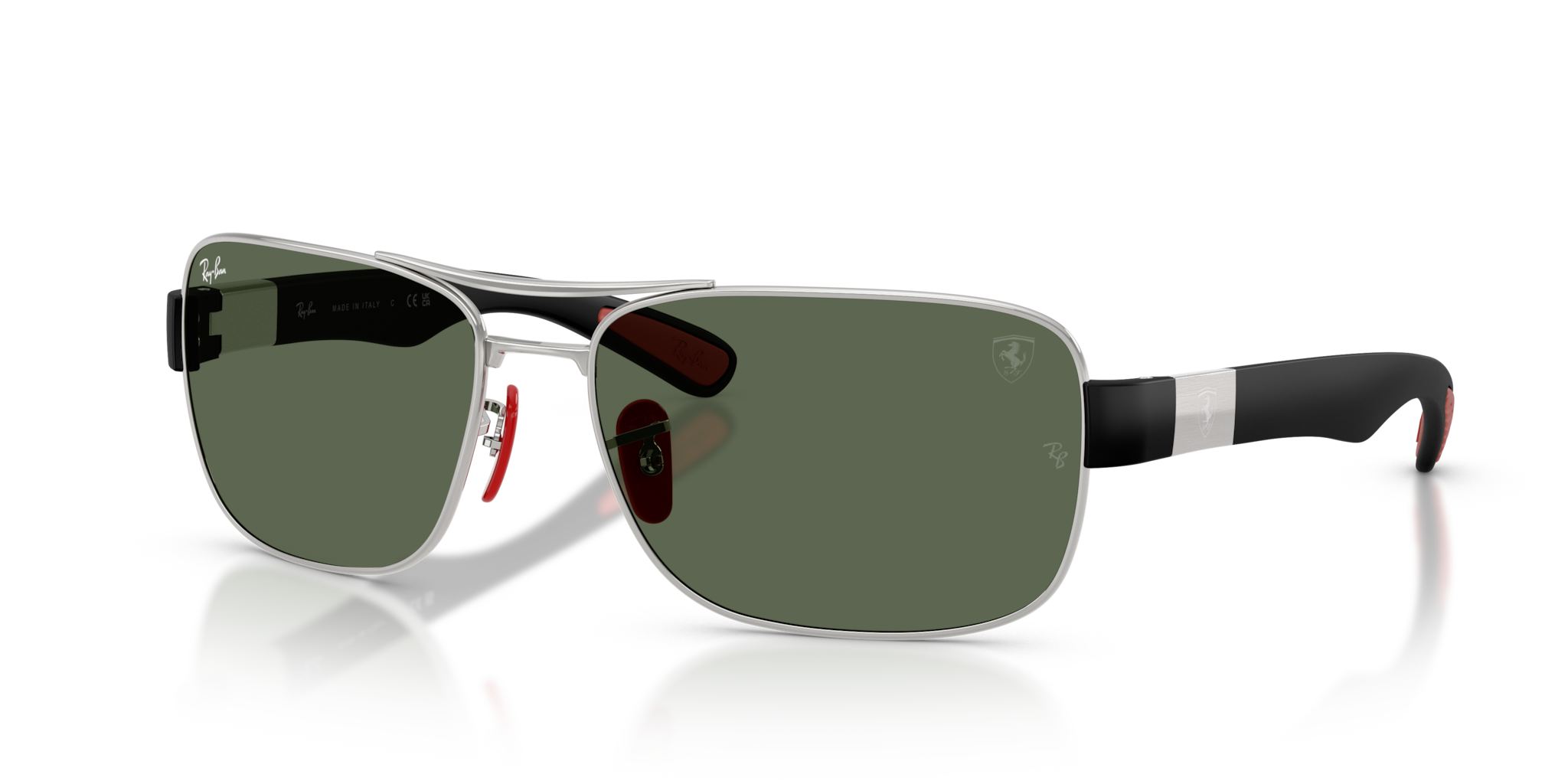 Occhiali da Sole Ray-Ban Scuderia Ferrari RB3763M Argento | Originali