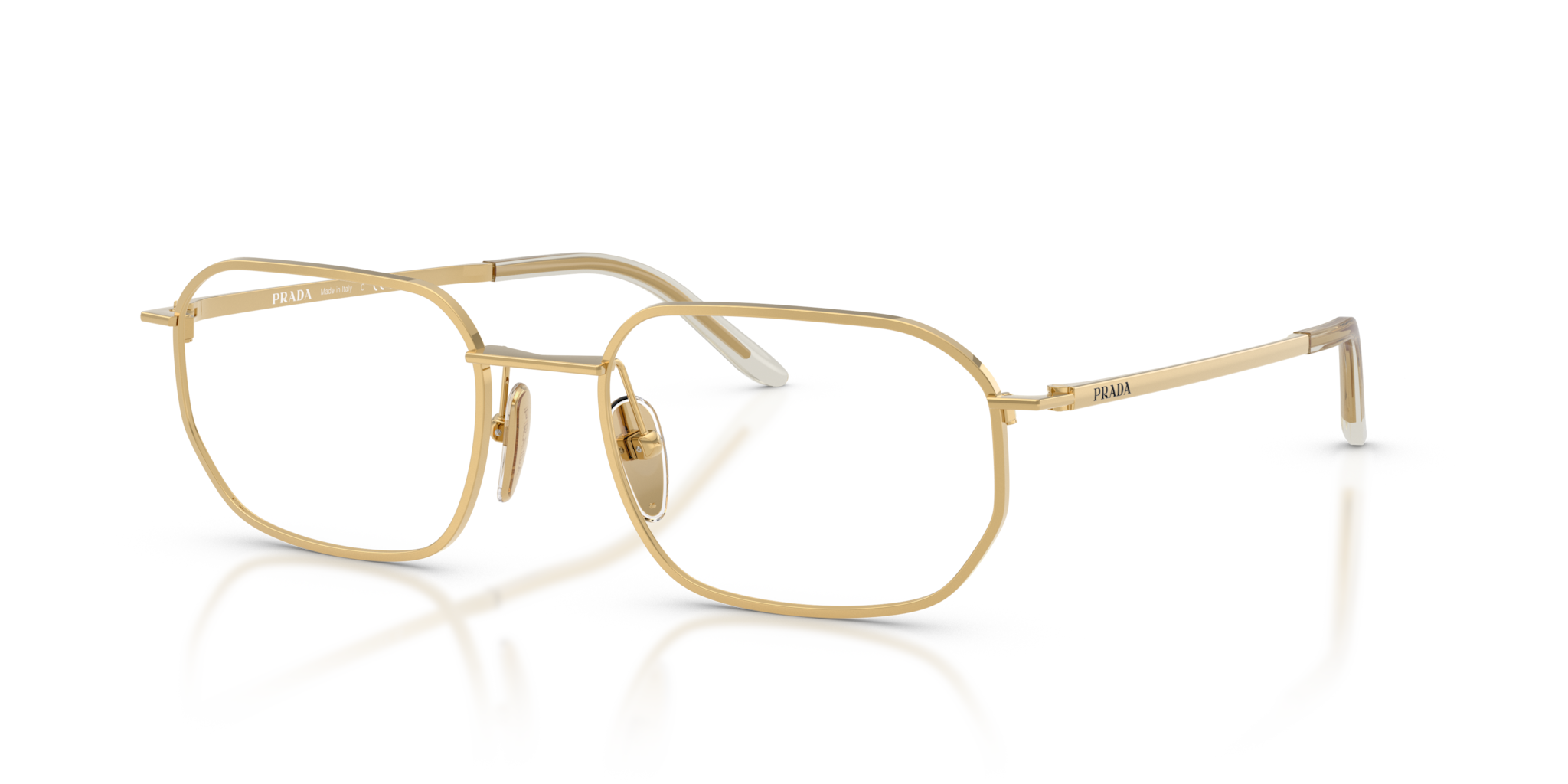 Occhiali da Vista Prada 0PR D51V Uomo Gold | Eleganza Iconica