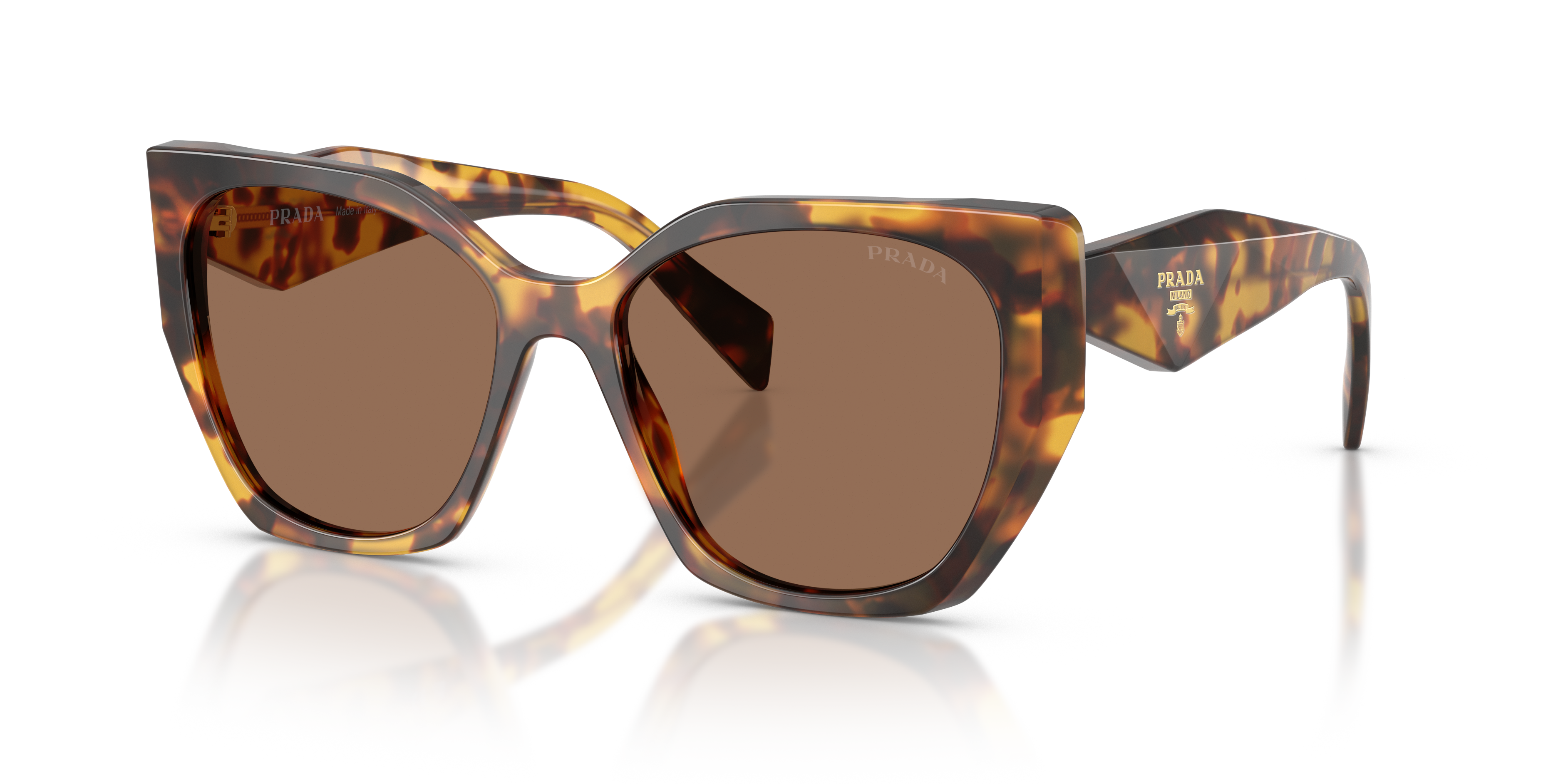 PRADA PR 19ZS (2AU6S1) SUNGLASSES TORTOISE 