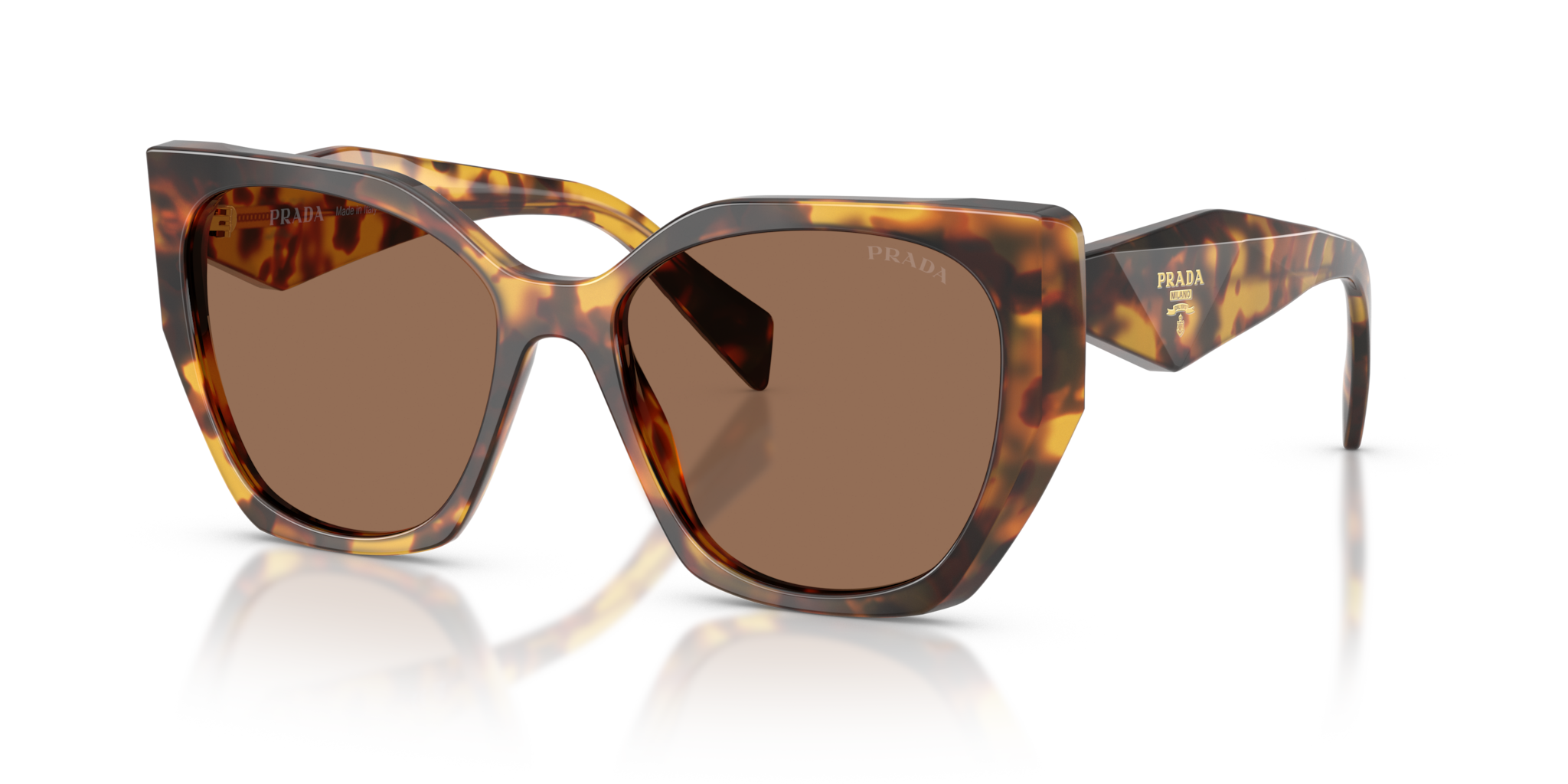 PRADA PR 19ZS (2AU6S1) SUNGLASSES TORTOISE 