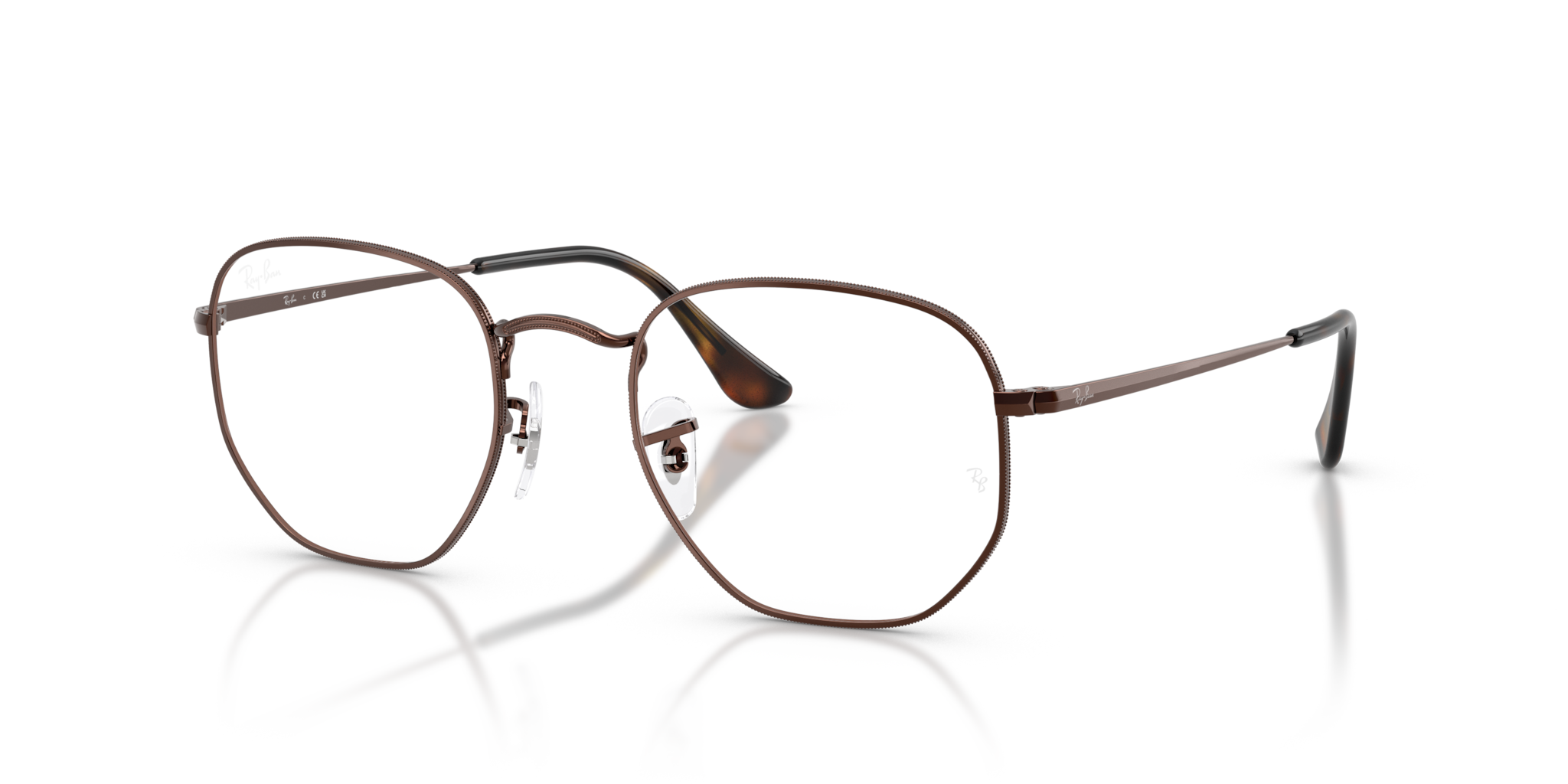 Occhiali da Vista Ray-Ban Hexagonal Marroni RB6448 | Unisex Originali