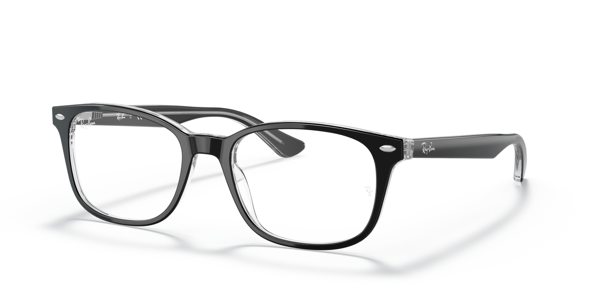 Occhiali da Vista Ray-Ban RB5375 Neri Trasparenti Unisex | Modello Ori