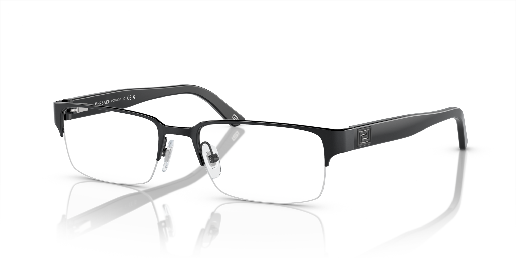 Occhiali da Vista Versace Uomo 0VE1184 Nero Opaco - Stile Inconfondibi