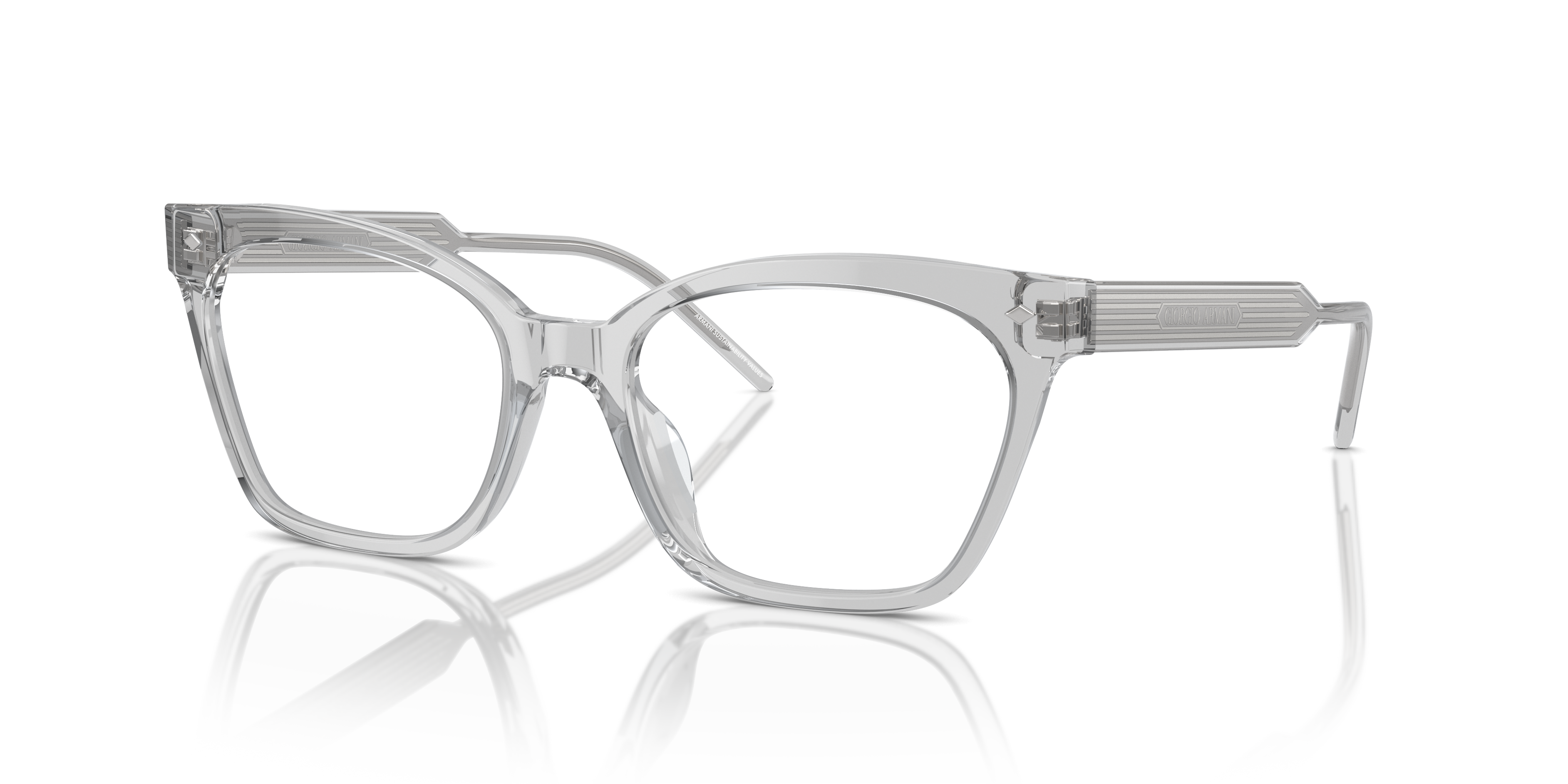 Occhiali da Vista Giorgio Armani 0AR7257U Donna Transparent Grey
