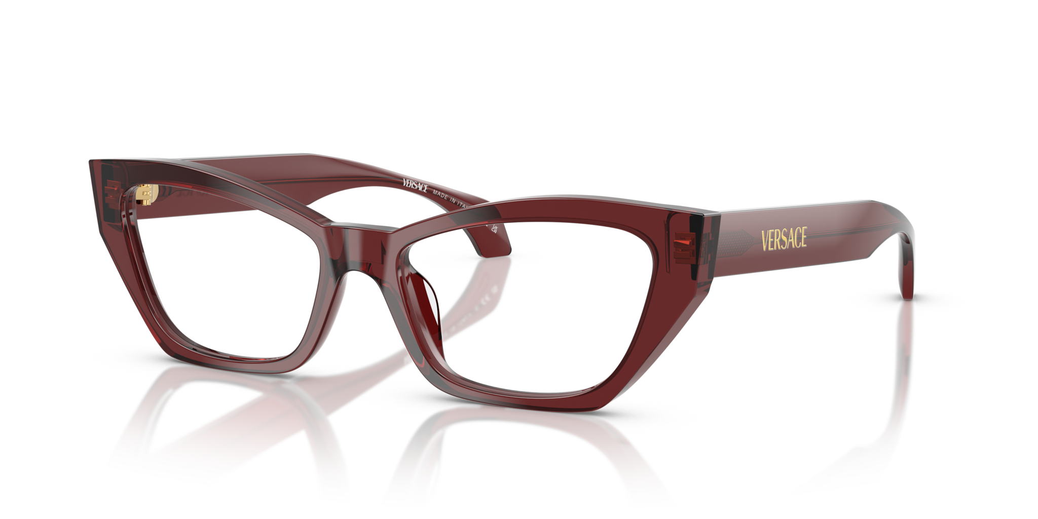 Versace 0VE3373U Occhiali da Vista Donna - Transparent Bordeaux