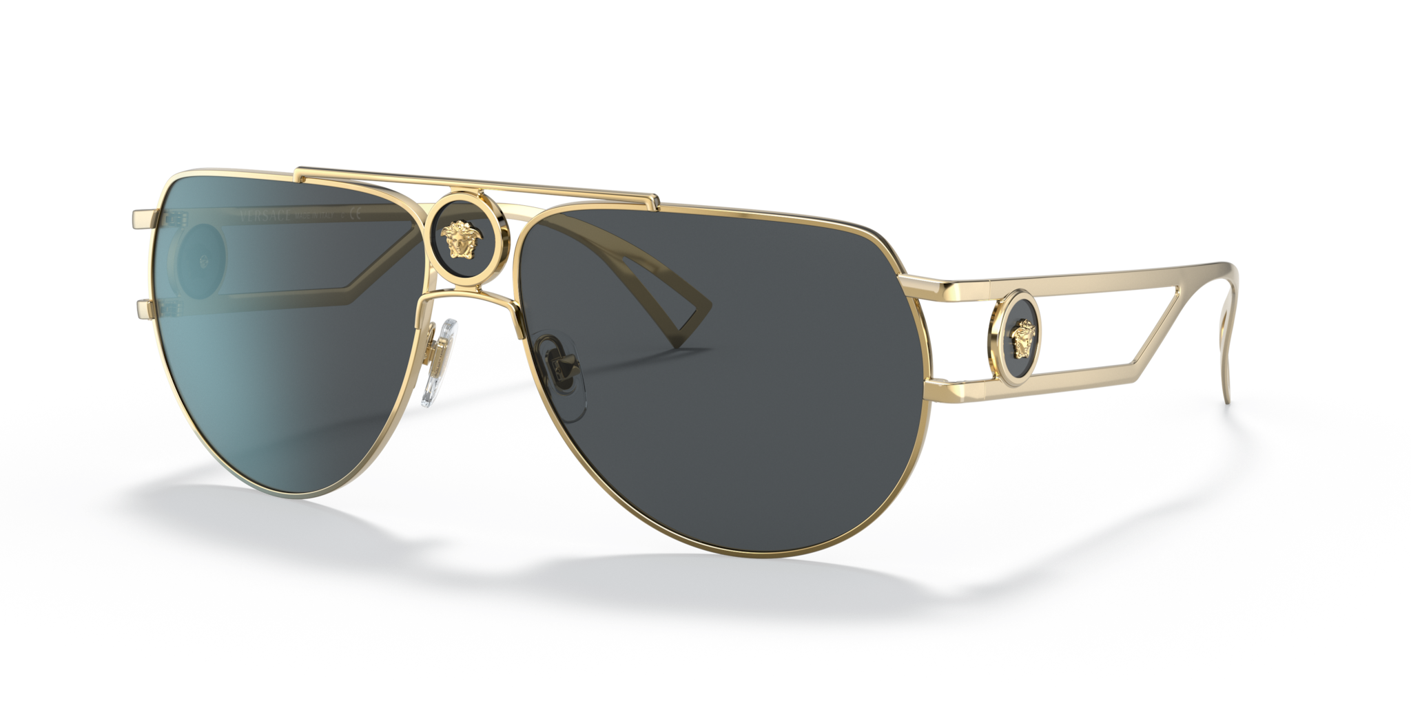 Occhiali da Sole Versace VE2225 Oro Uomo | Stile Iconico e Protezione