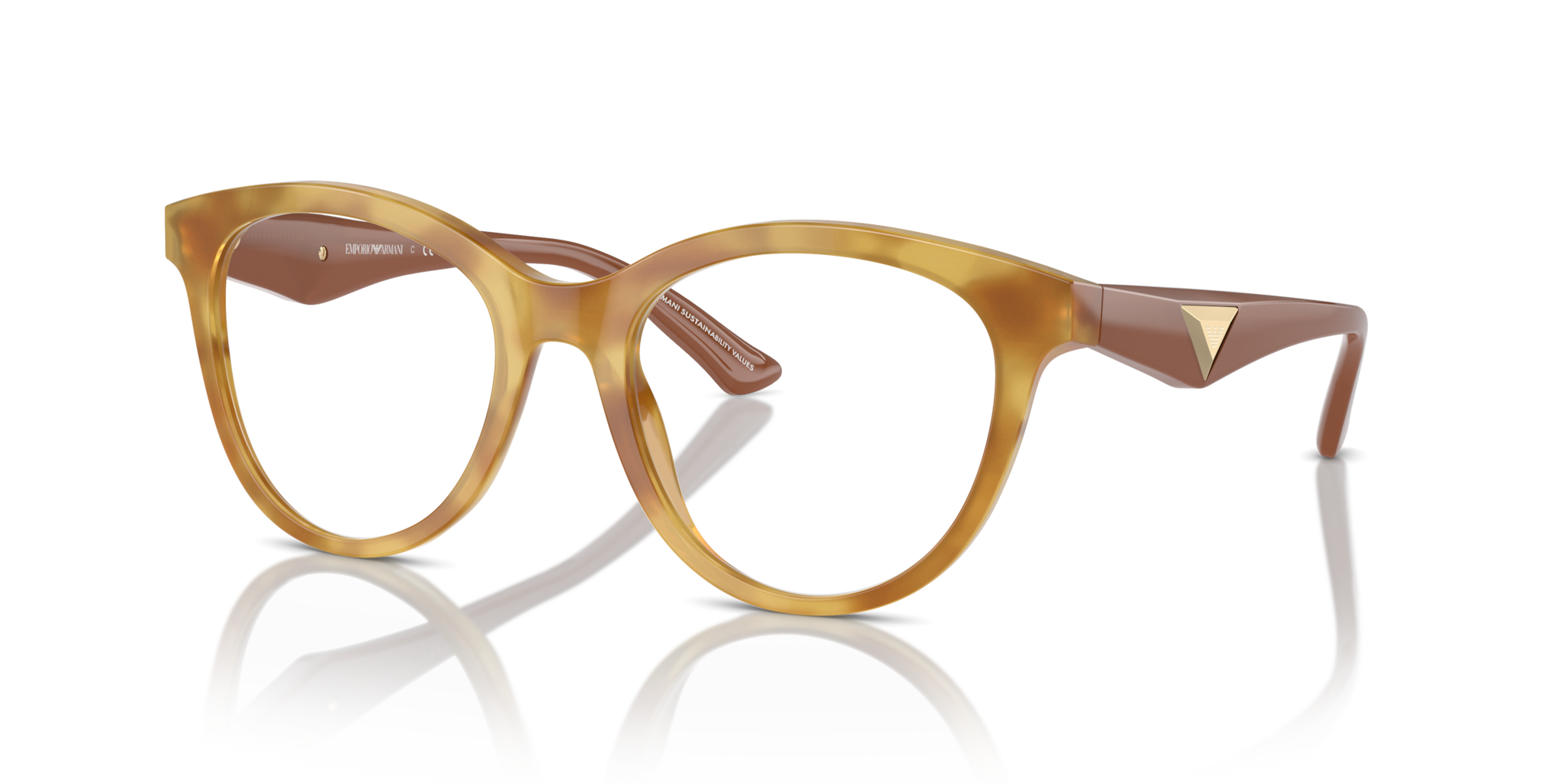 Emporio Armani Occhiali da Vista Donna 0EA3236 Shiny Light Havana