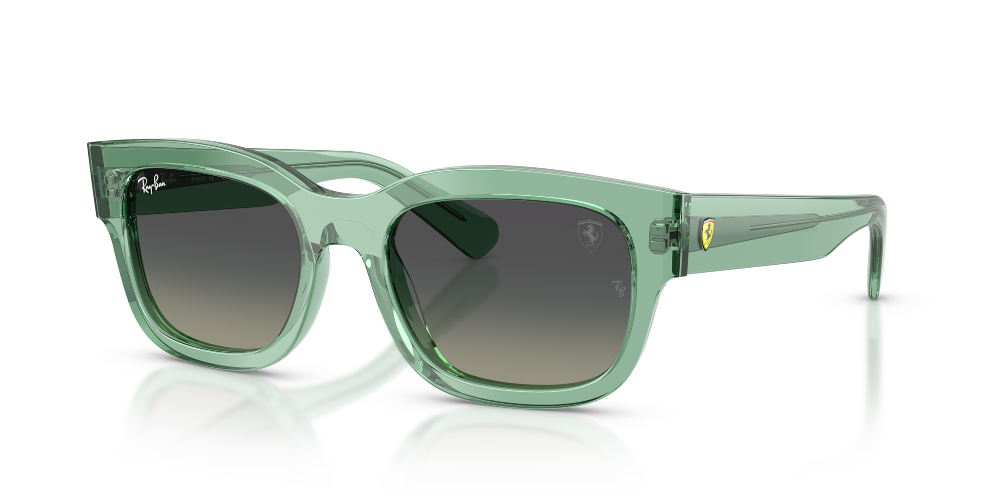 Occhiali da Sole Ray-Ban RB2228M Transparent Green Originali