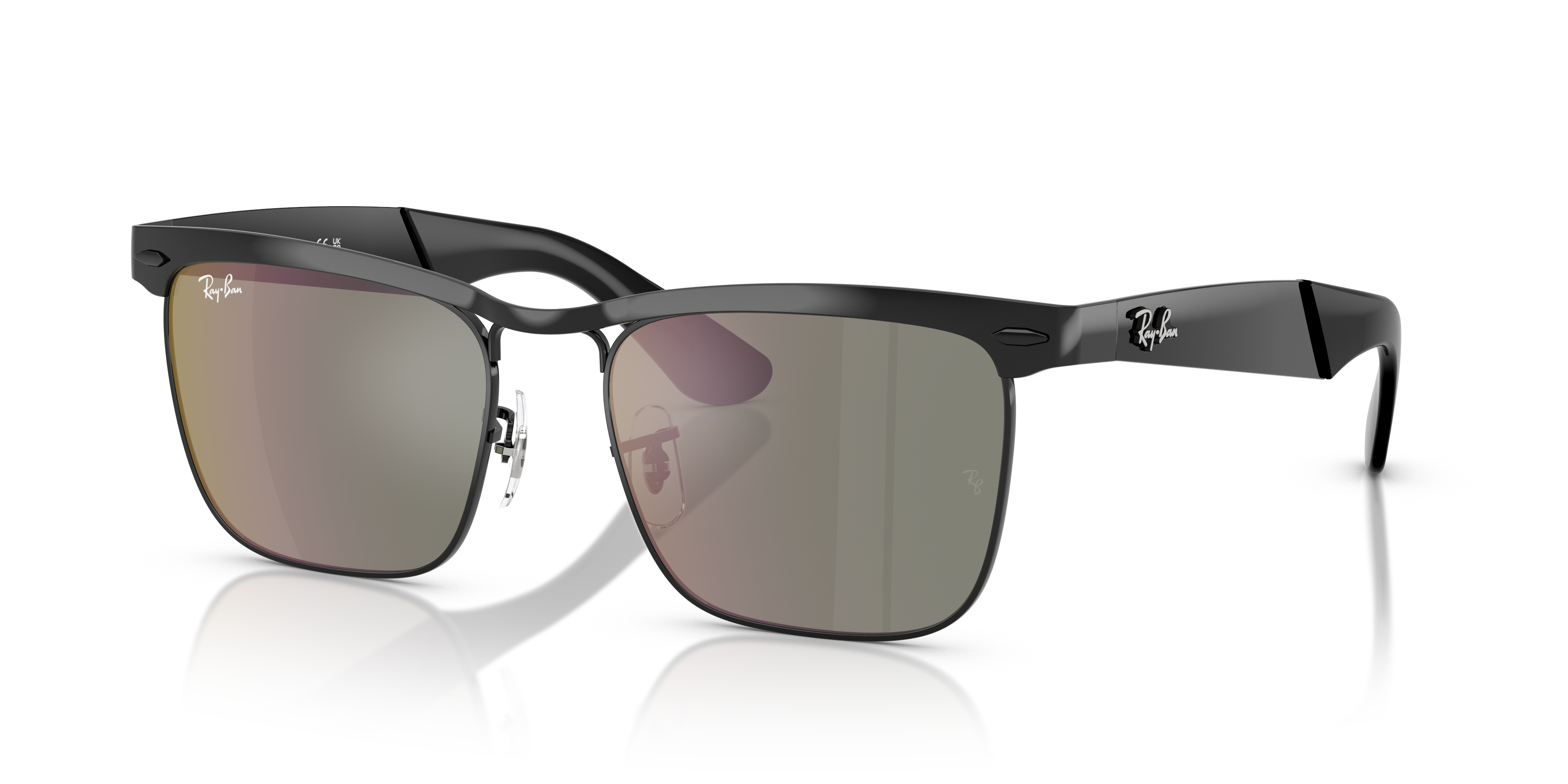 Occhiali da Sole Ray-Ban Wayfarer Deluxe Neri 0RB3875 Originali