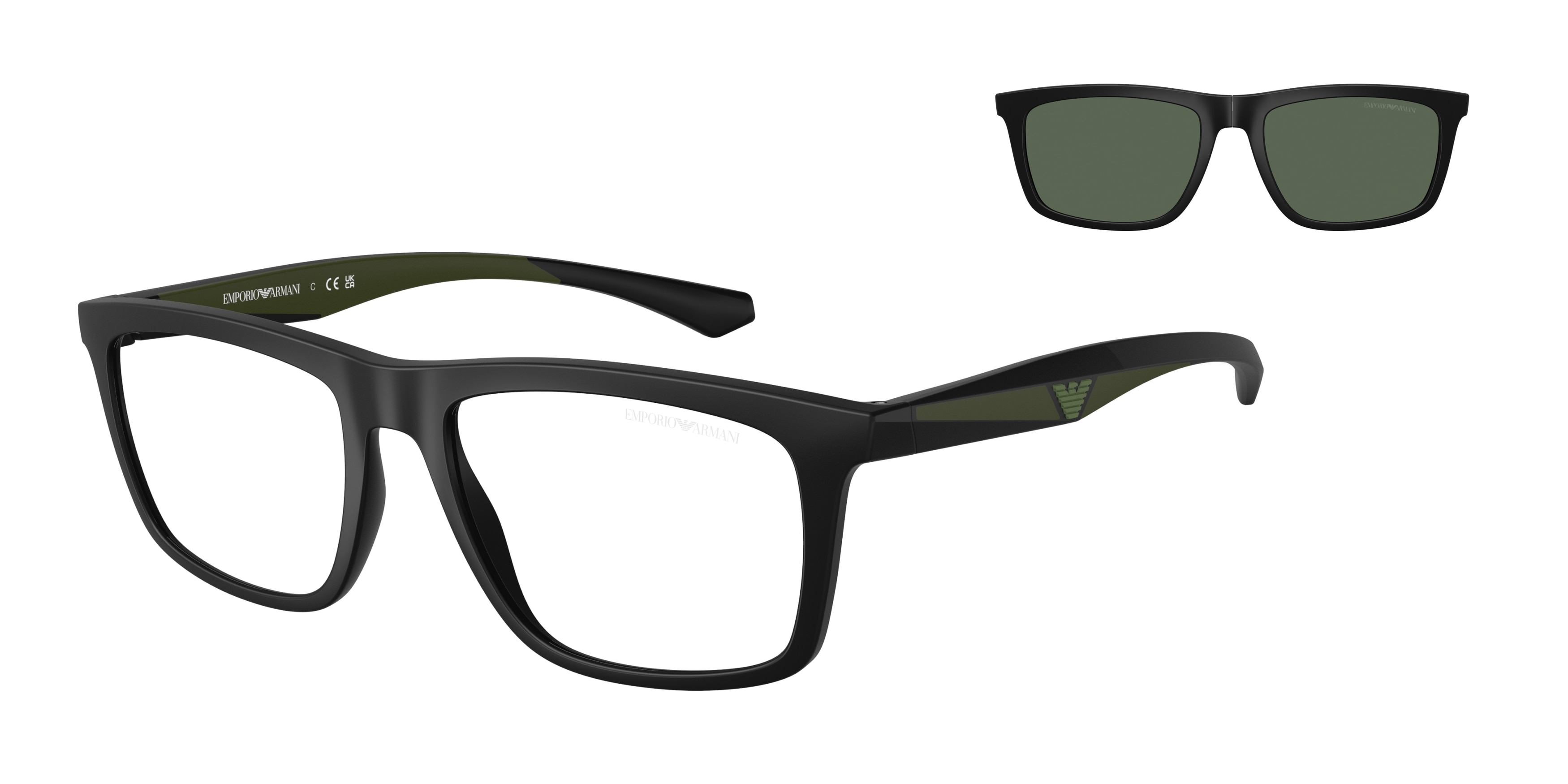 Emporio Armani EA4235 Clip-On · Vista + Sole Uomo