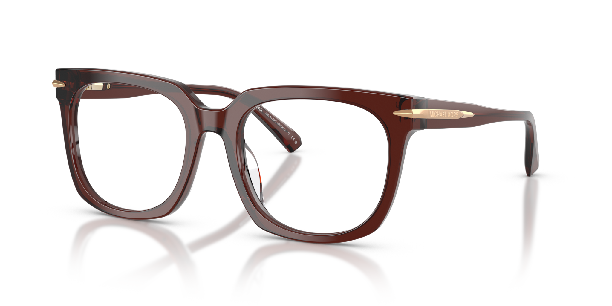 Michael Kors 0MK4176U Uomo – Occhiali da Vista Marrone Trasparente