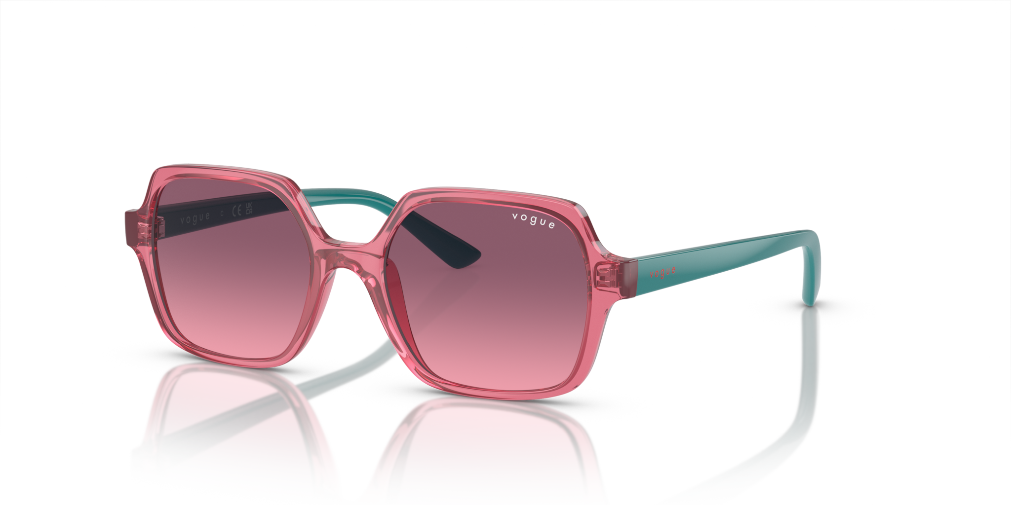Occhiali da sole Vogue VJ2006 | Transparent Red Unisex Originali