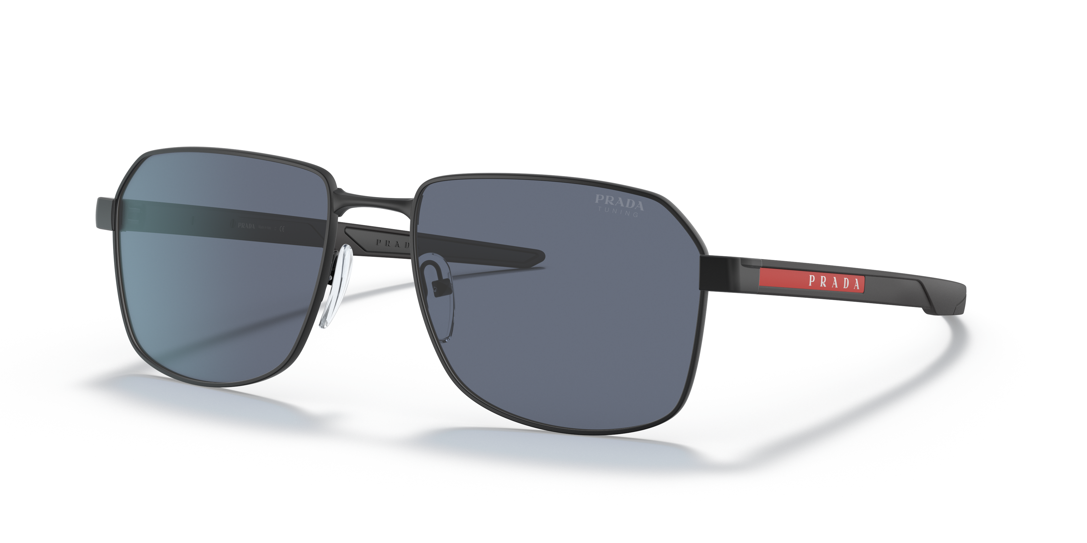 PRADA LINEA ROSSA PS 54WS - DG010A GOMMA NERA | OCCHIALE DA SOLE UOMO CALIBRO 74