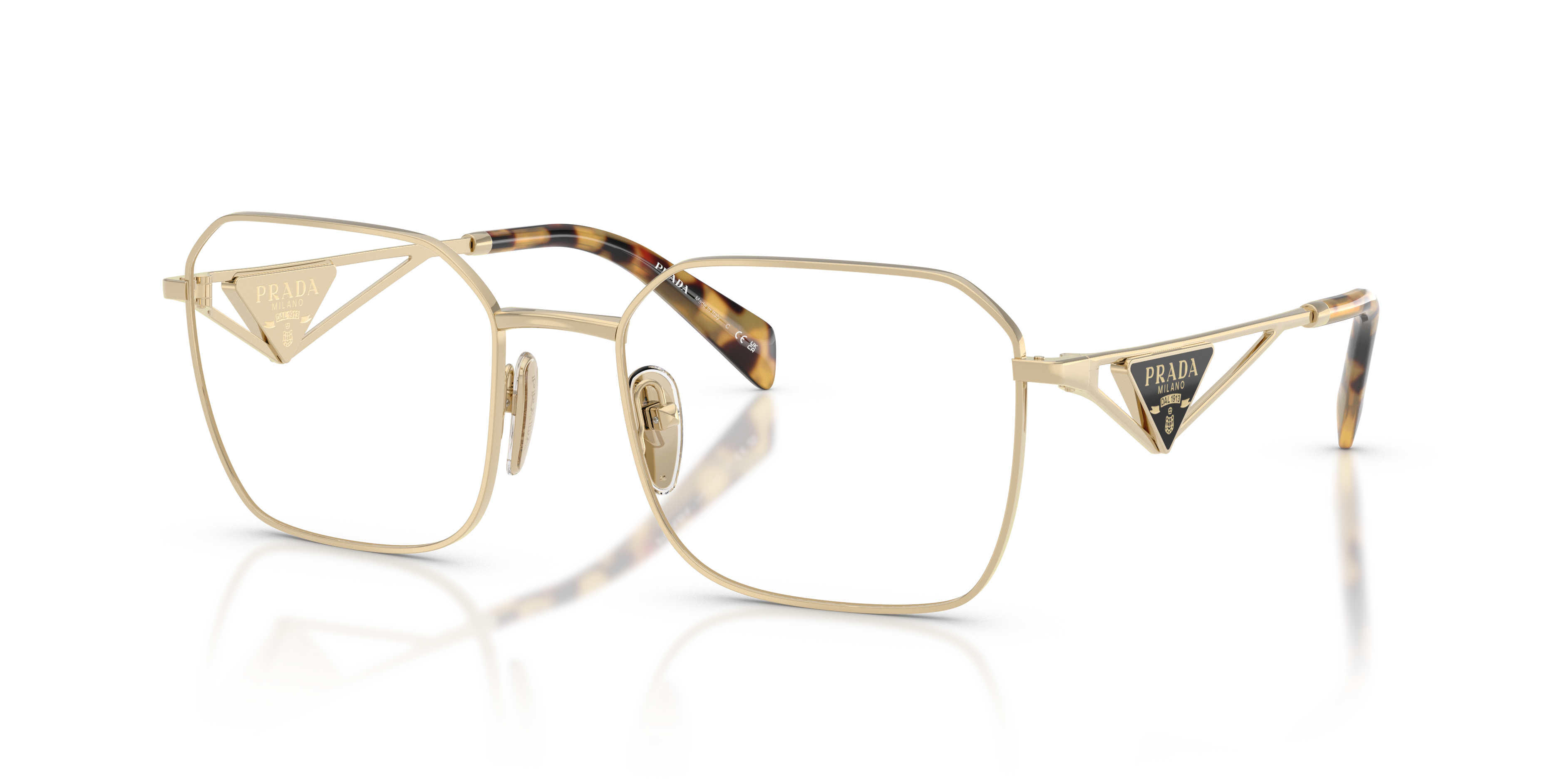 Occhiali da Vista Prada 0PR A51V Donna - Oro Pallido | Eleganza Chic