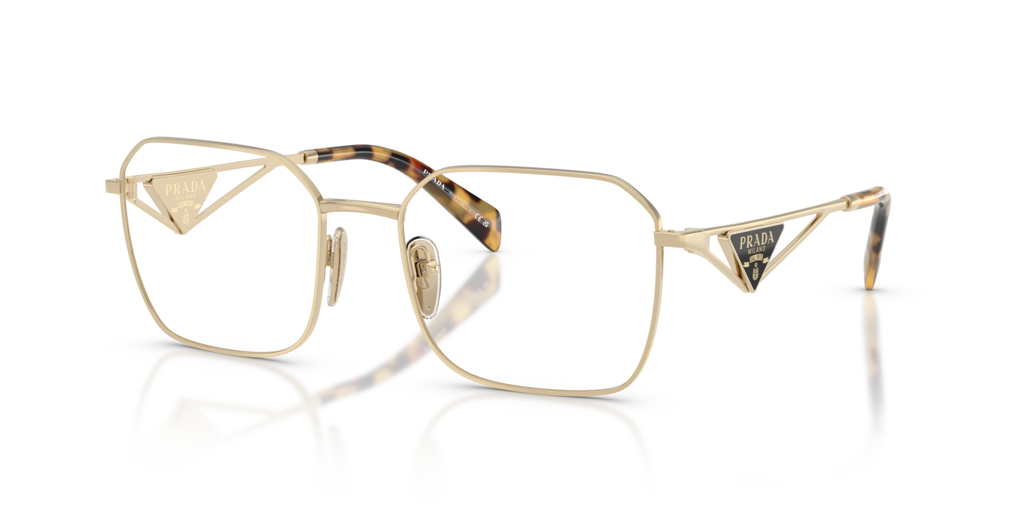Occhiali da Vista Prada 0PR A51V Donna - Oro Pallido | Eleganza Chic