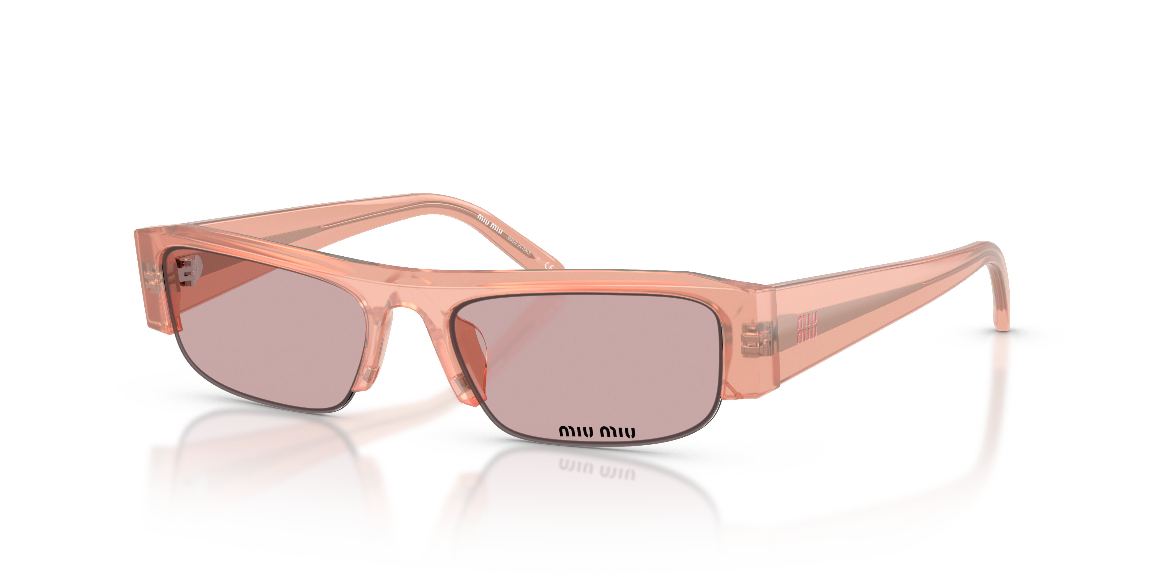 Occhiali da Sole Miu Miu MU B07S Donna Opaline Pink Originali