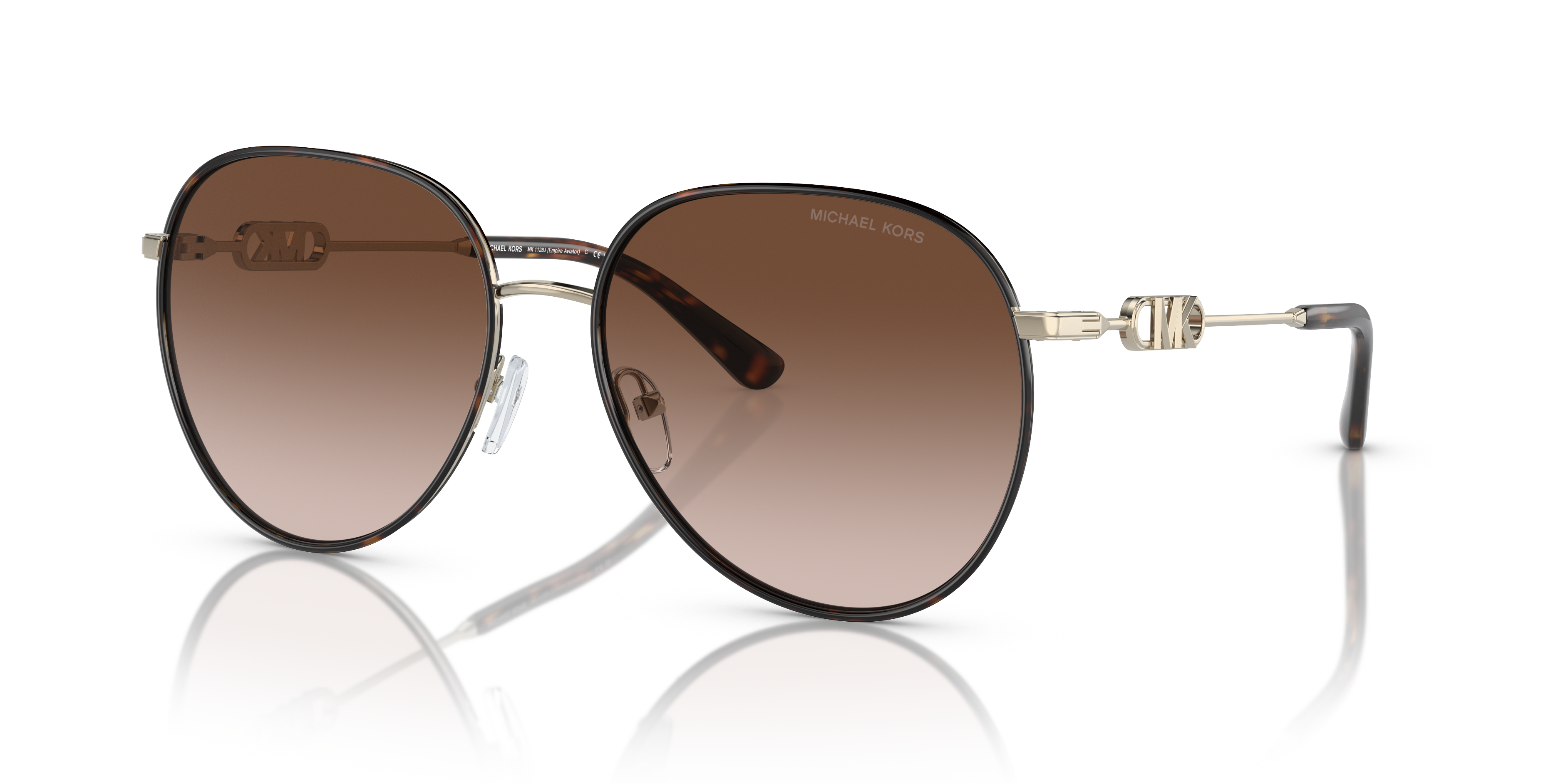 Occhiali da sole Michael Kors Empire donna Light Gold/Dark Tortoise