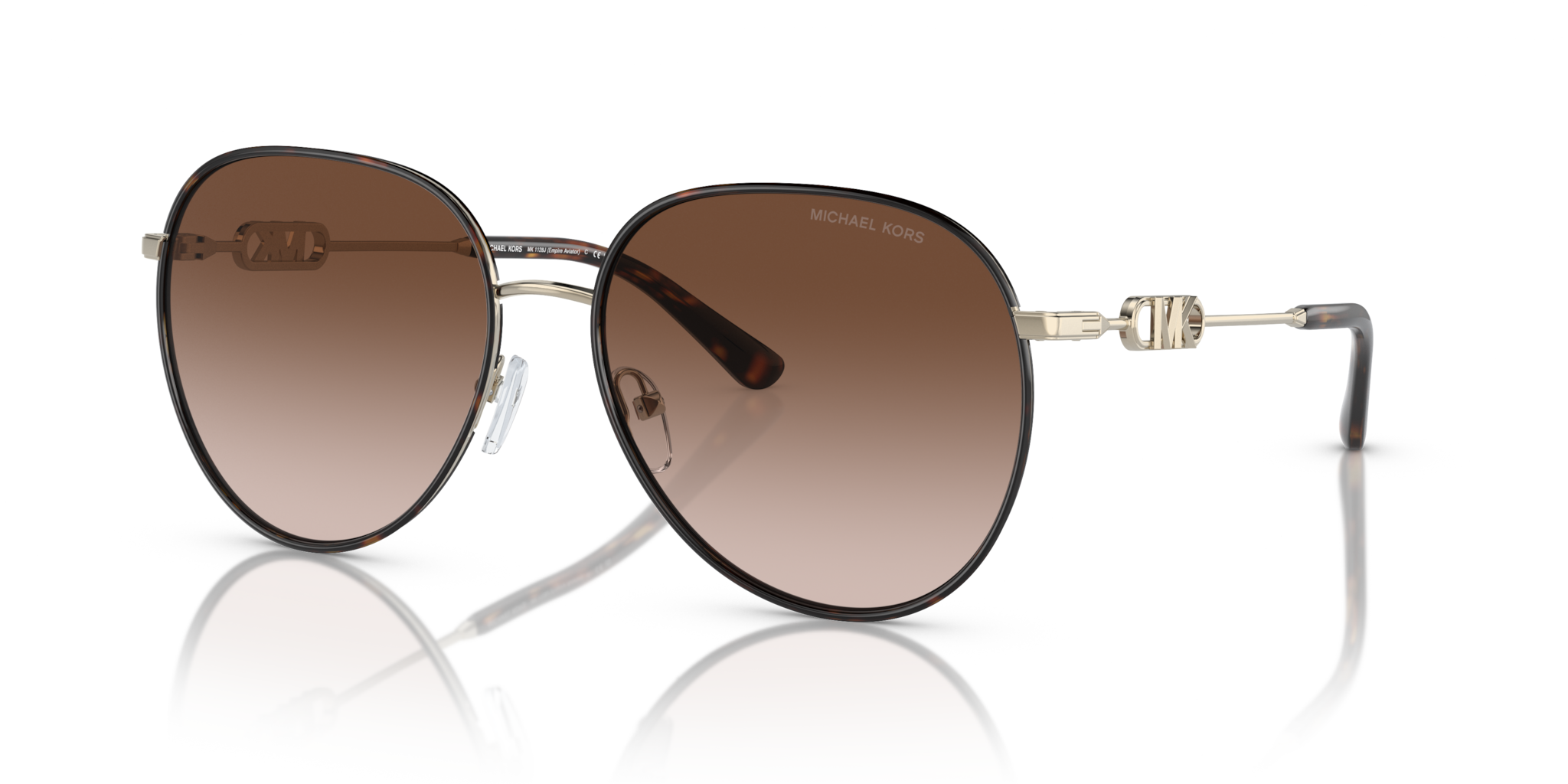Occhiali da sole Michael Kors Empire donna Light Gold/Dark Tortoise