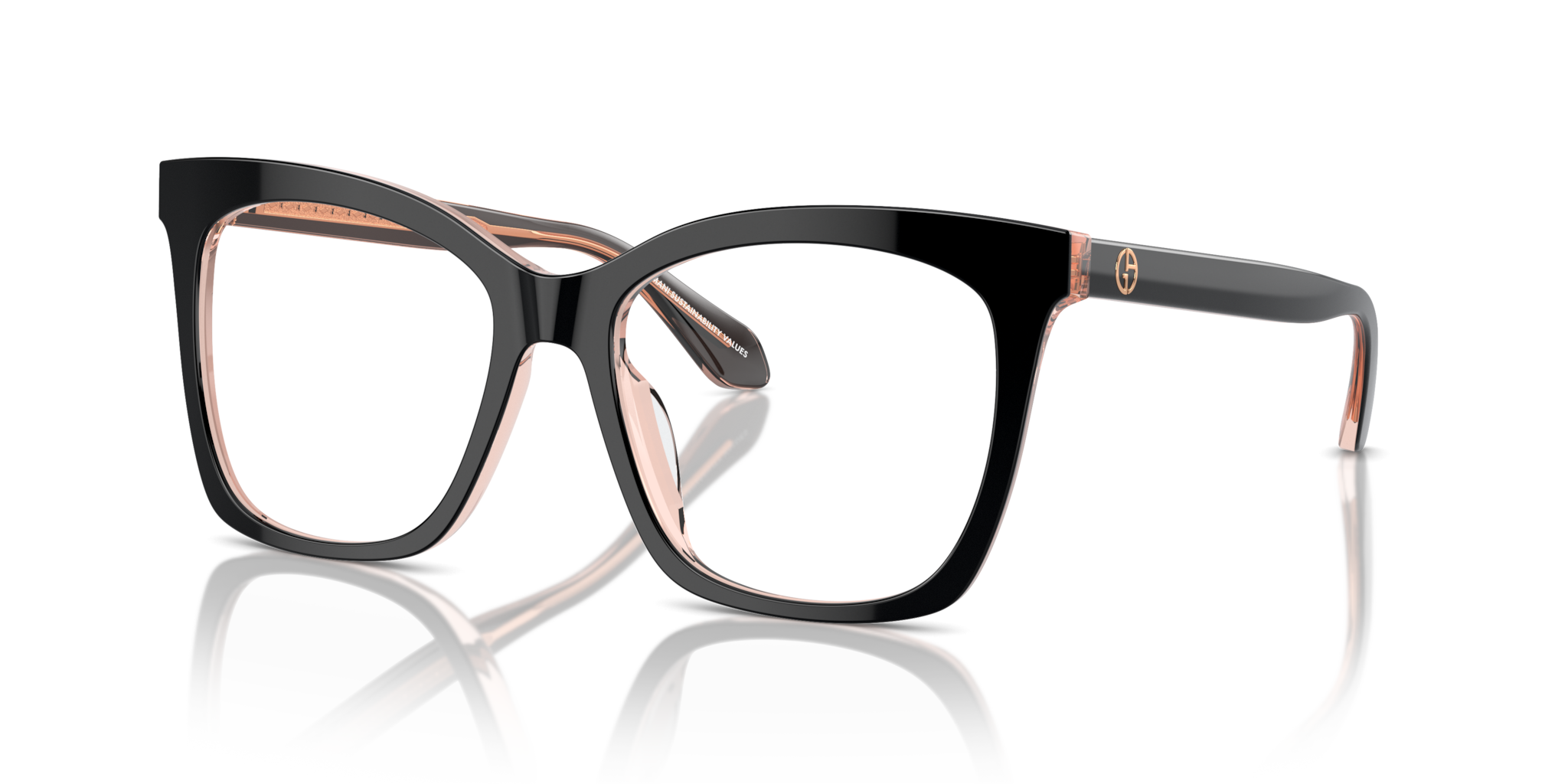 Giorgio Armani 0AR7254U Donna - Occhiali da Vista Top Black/Pink