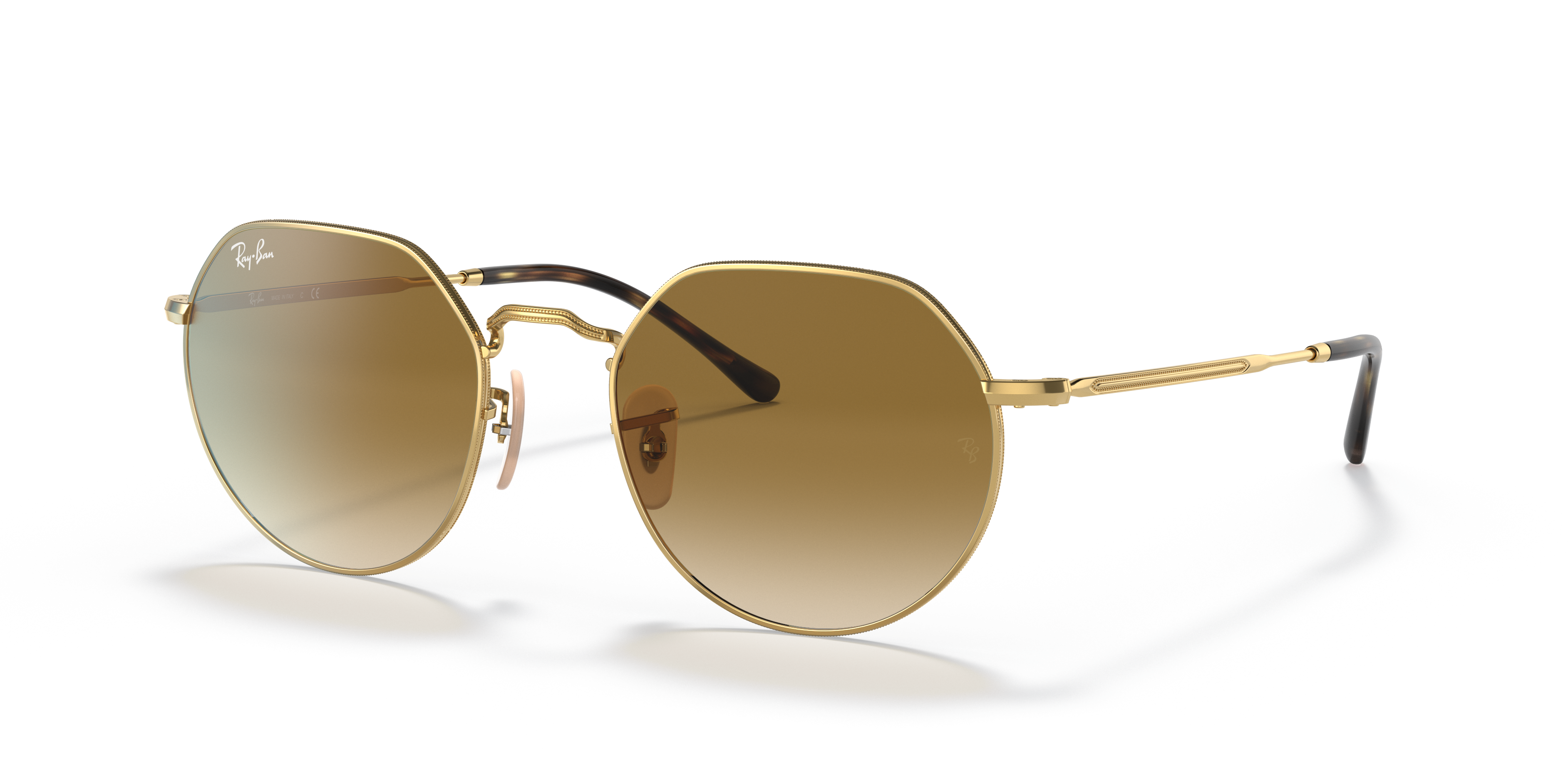 Occhiali da Sole Ray-Ban Jack Oro Unisex | Modello 0RB3565 Originali