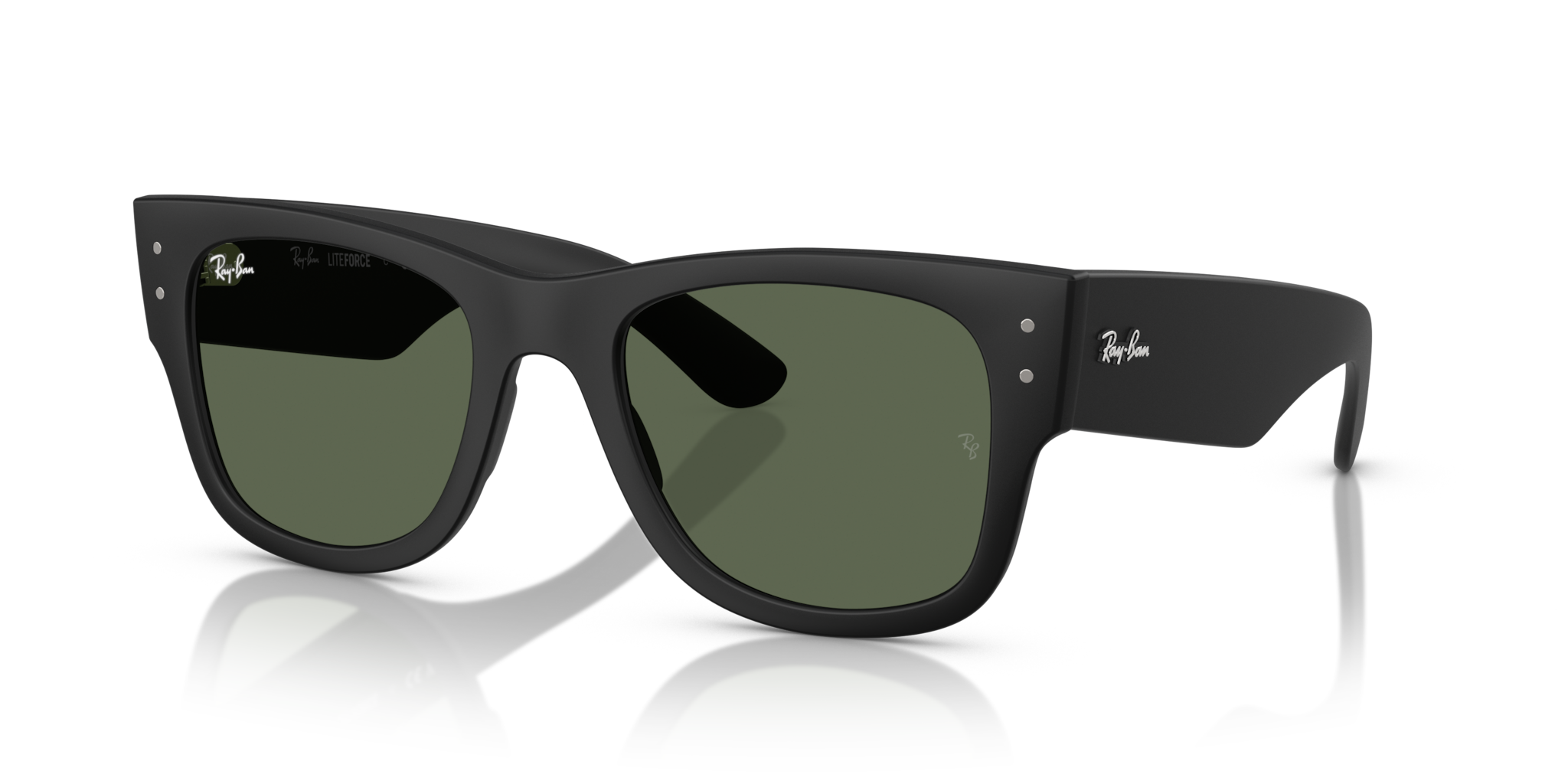 Ray-Ban RB4840S Sand Black: Occhiali da Sole Mega Wayfarer