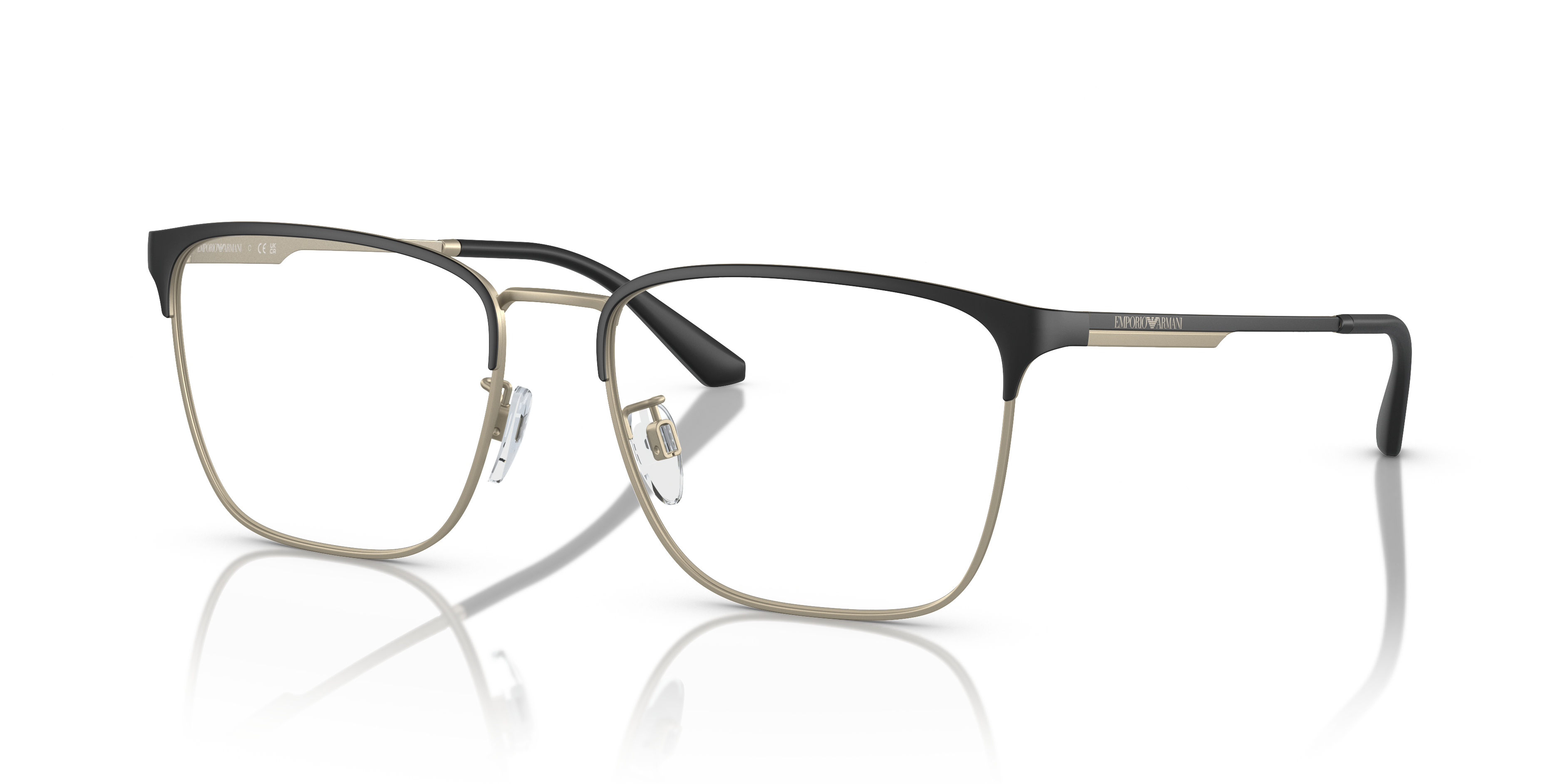 Occhiali da Vista Uomo Emporio Armani 0EA1146D Nero Opaco/Oro