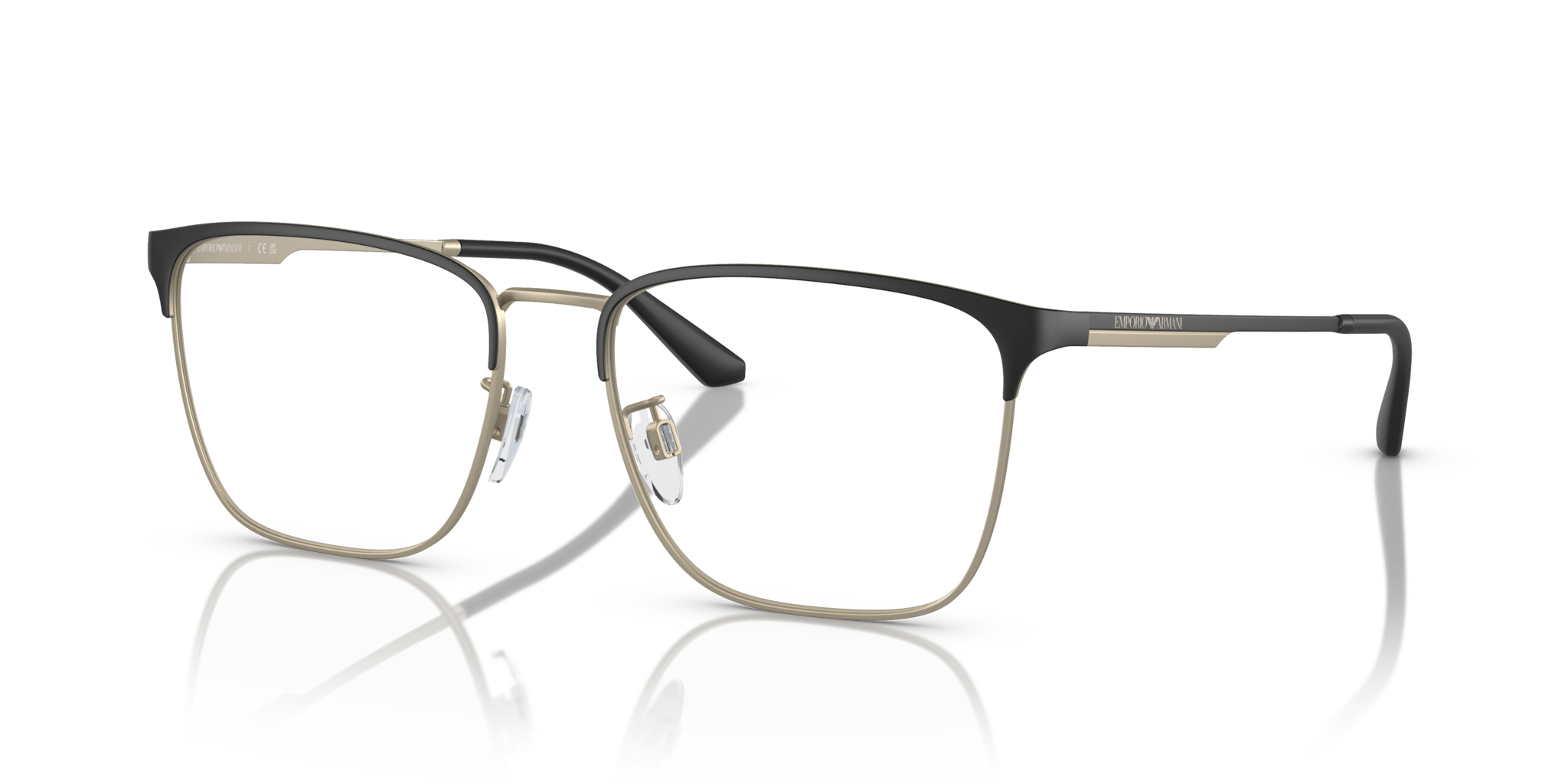 Occhiali da Vista Uomo Emporio Armani 0EA1146D Nero Opaco/Oro