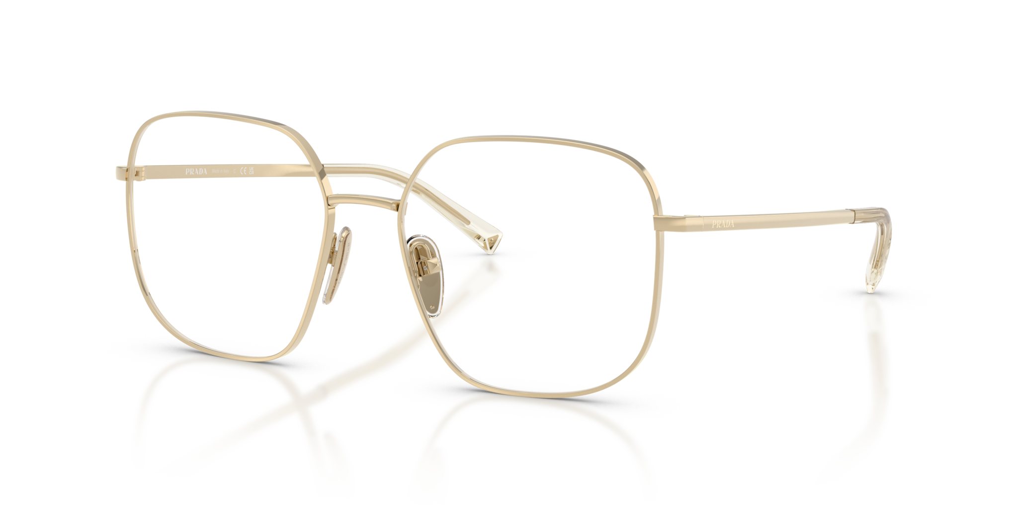 Occhiali da Vista Prada 0PR A59V Pale Gold Donna | Eleganza Iconica