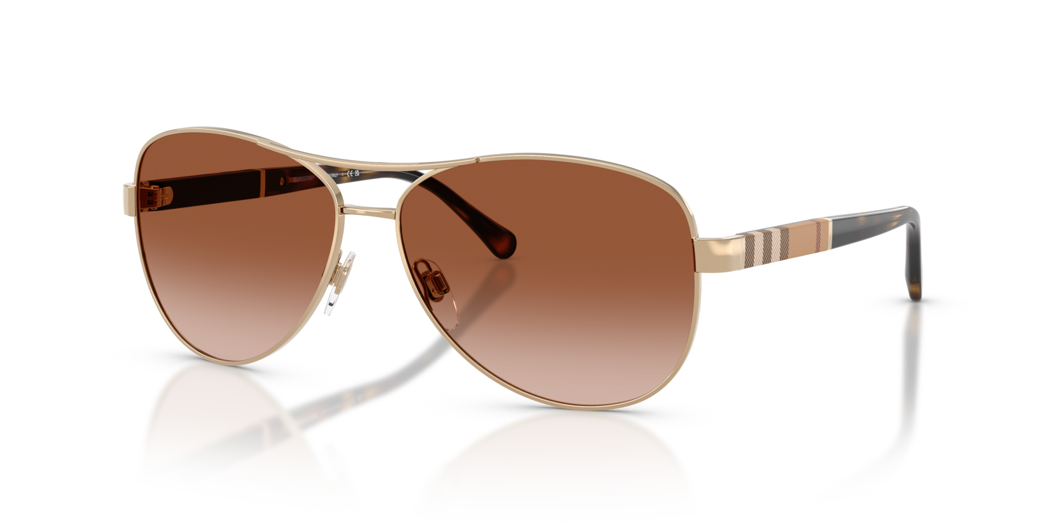 Occhiali da Sole Burberry Donna 0BE3080 Light Gold Originali