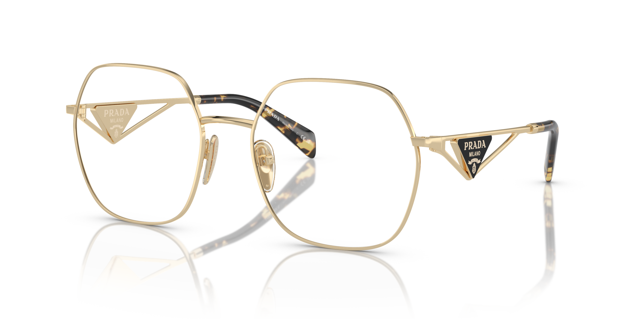 Occhiali da Vista Prada 0PR 59ZV Donna Pale Gold | Eleganza Iconica