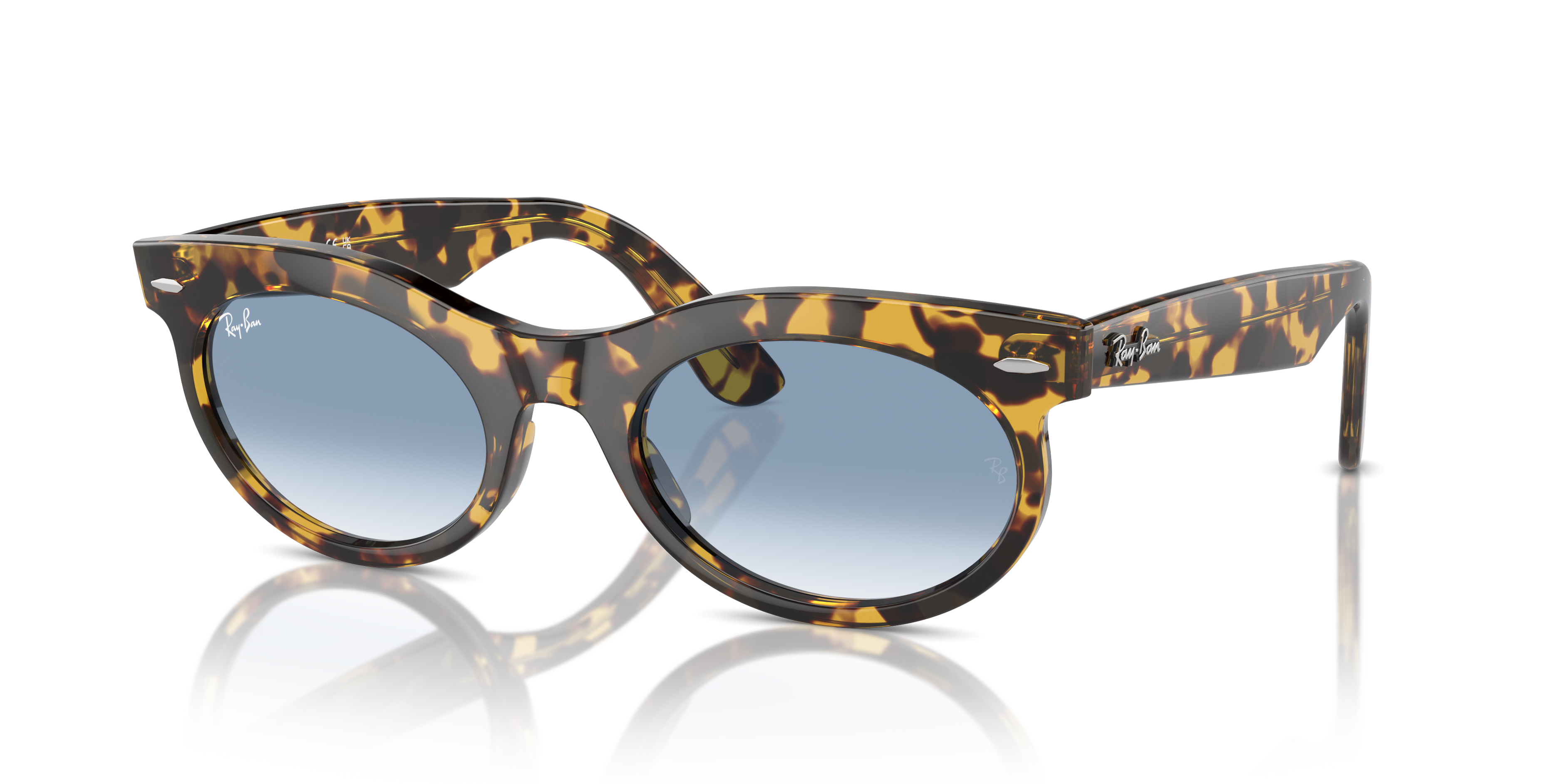 Occhiali da Sole Ray-Ban Wayfarer Oval 0RB2242 Yellow Havana - Origina