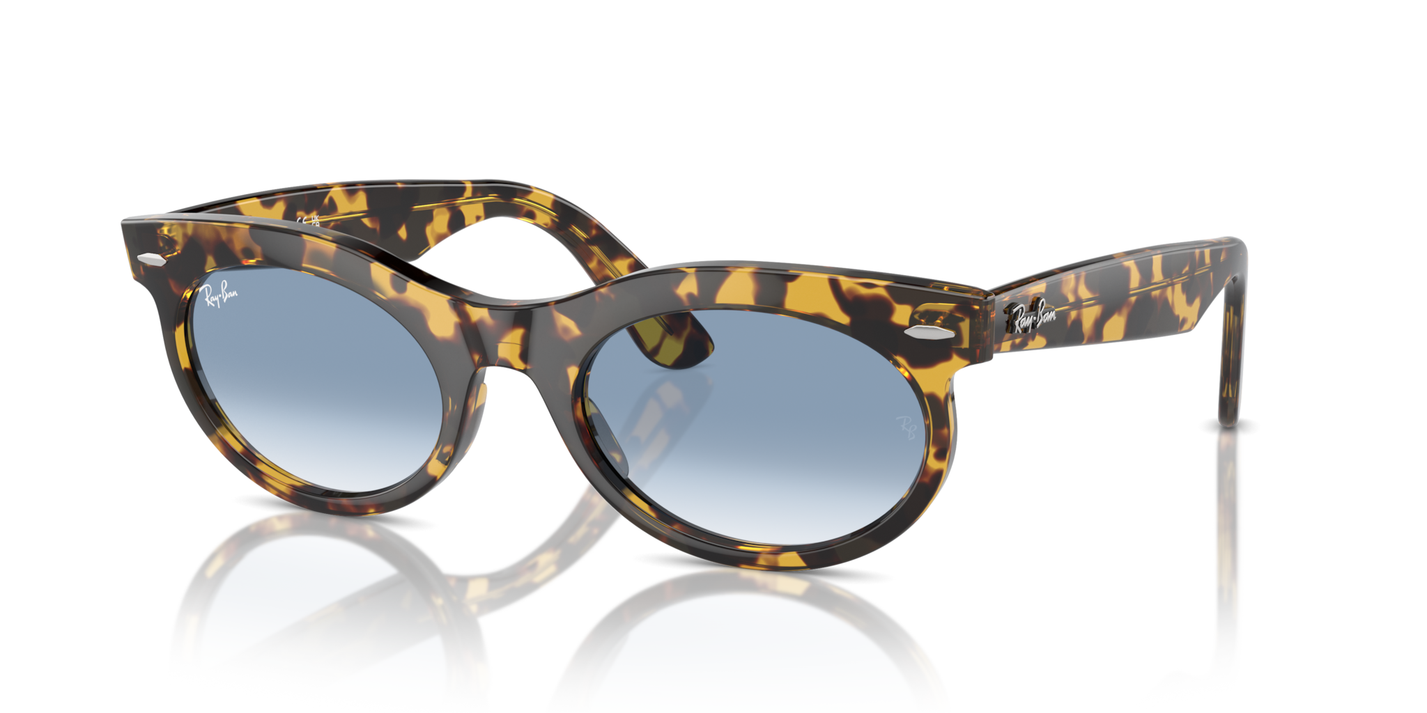 Occhiali da Sole Ray-Ban Wayfarer Oval 0RB2242 Yellow Havana - Origina