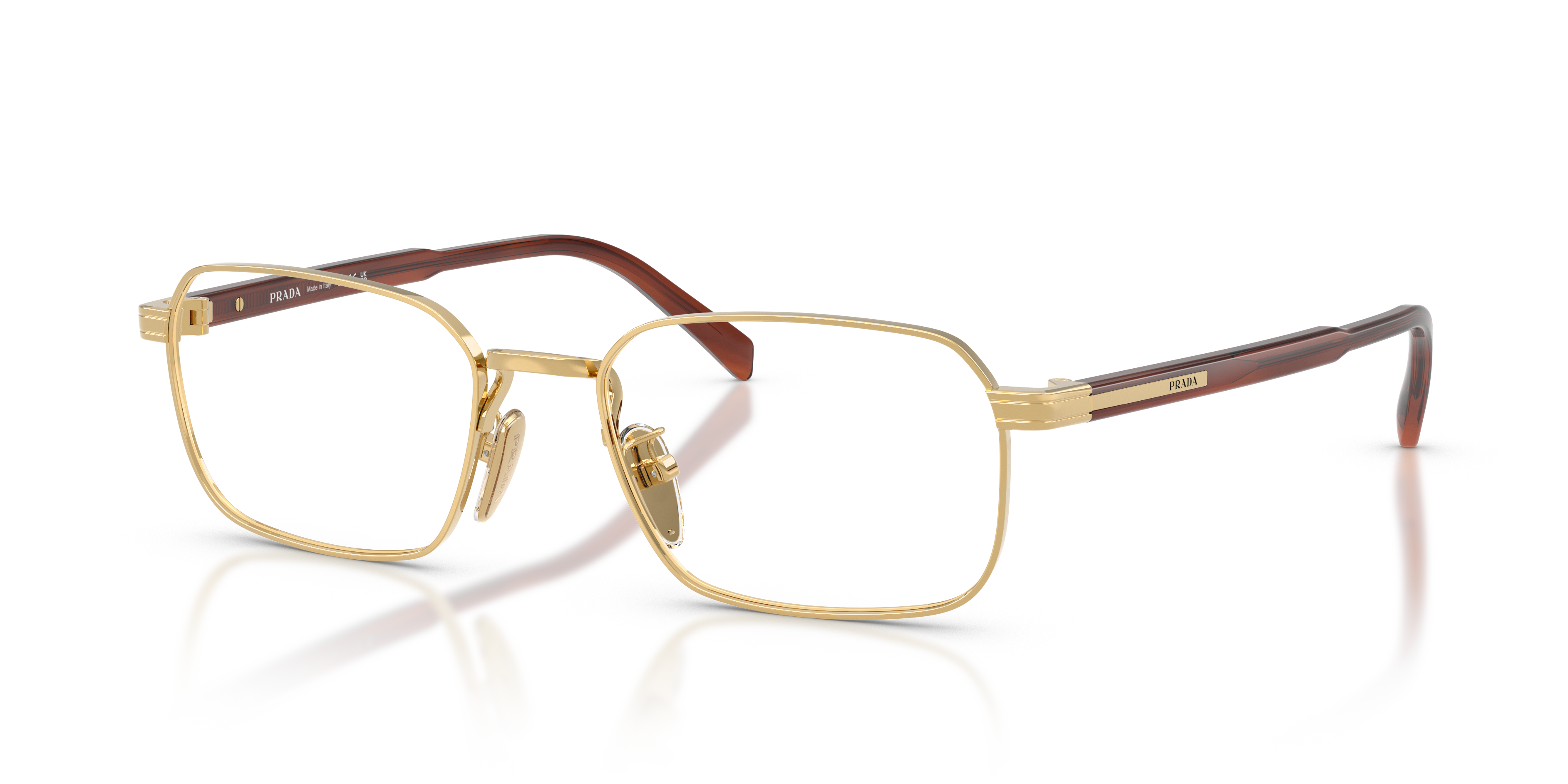 Occhiali da Vista Prada Uomo 0PR C50VD Gold | Eleganza Maschile