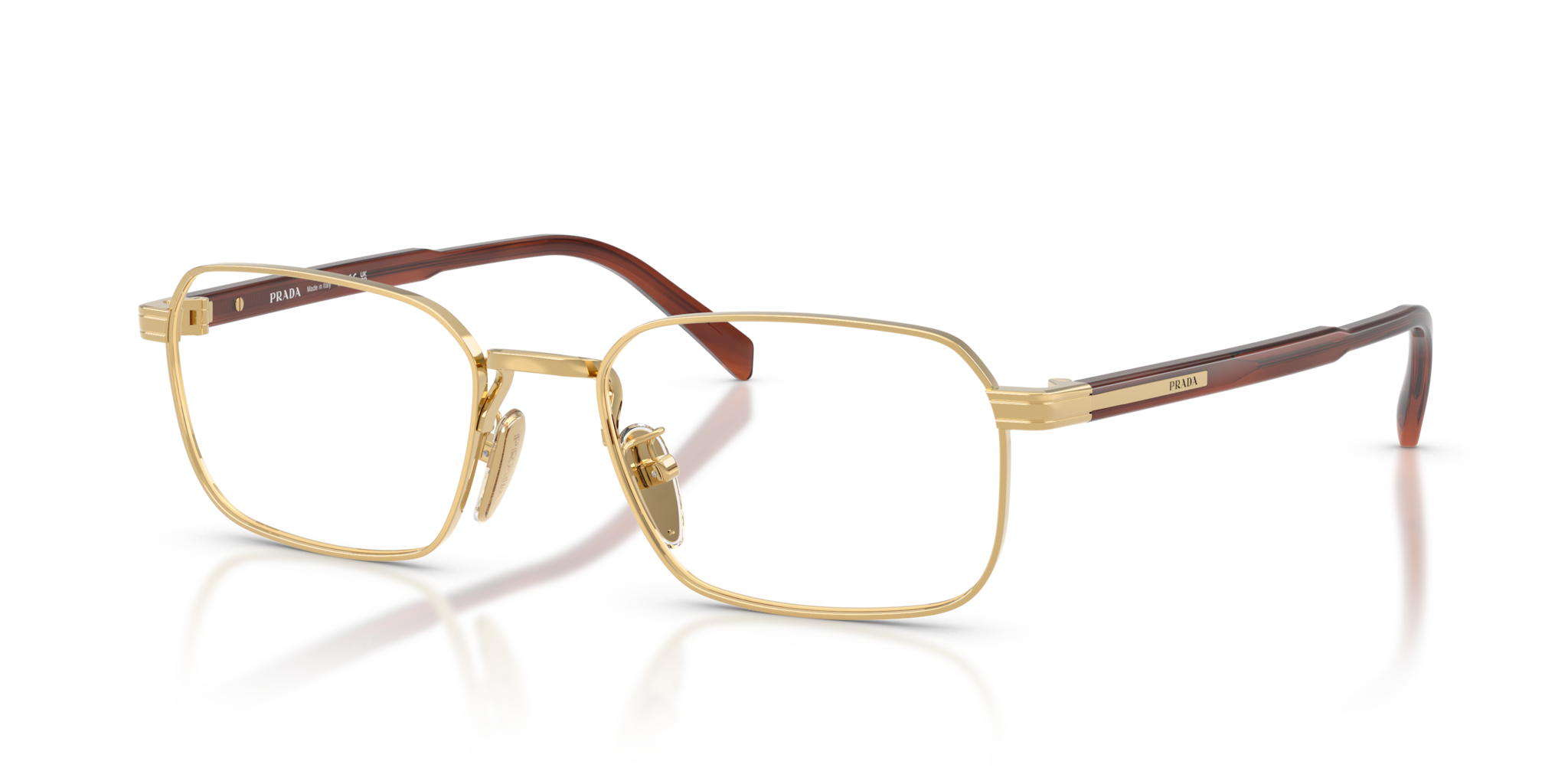 Occhiali da Vista Prada Uomo 0PR C50VD Gold | Eleganza Maschile