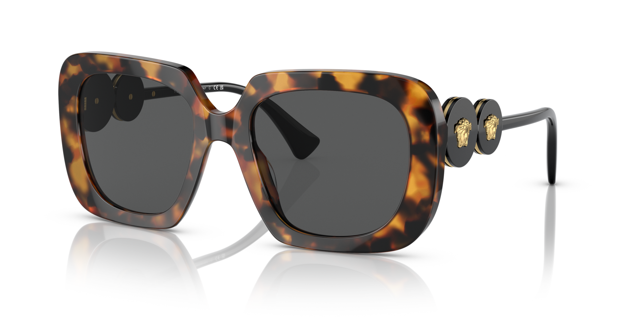 Versace VE4434 Occhiali da Sole Donna Light Havana Originali
