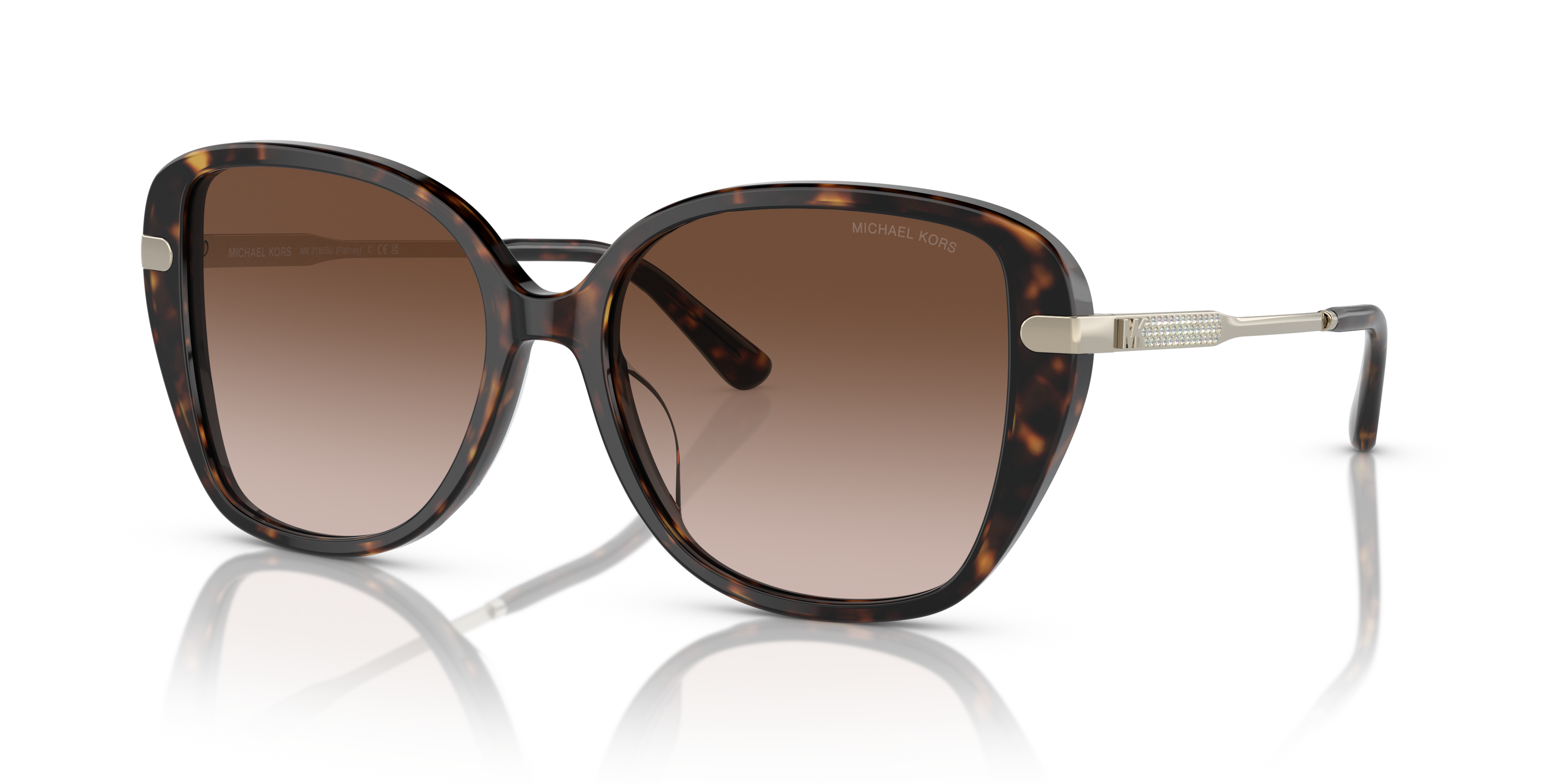 Occhiali da Sole Michael Kors Donna Flatiron Dark Tortoise Originali