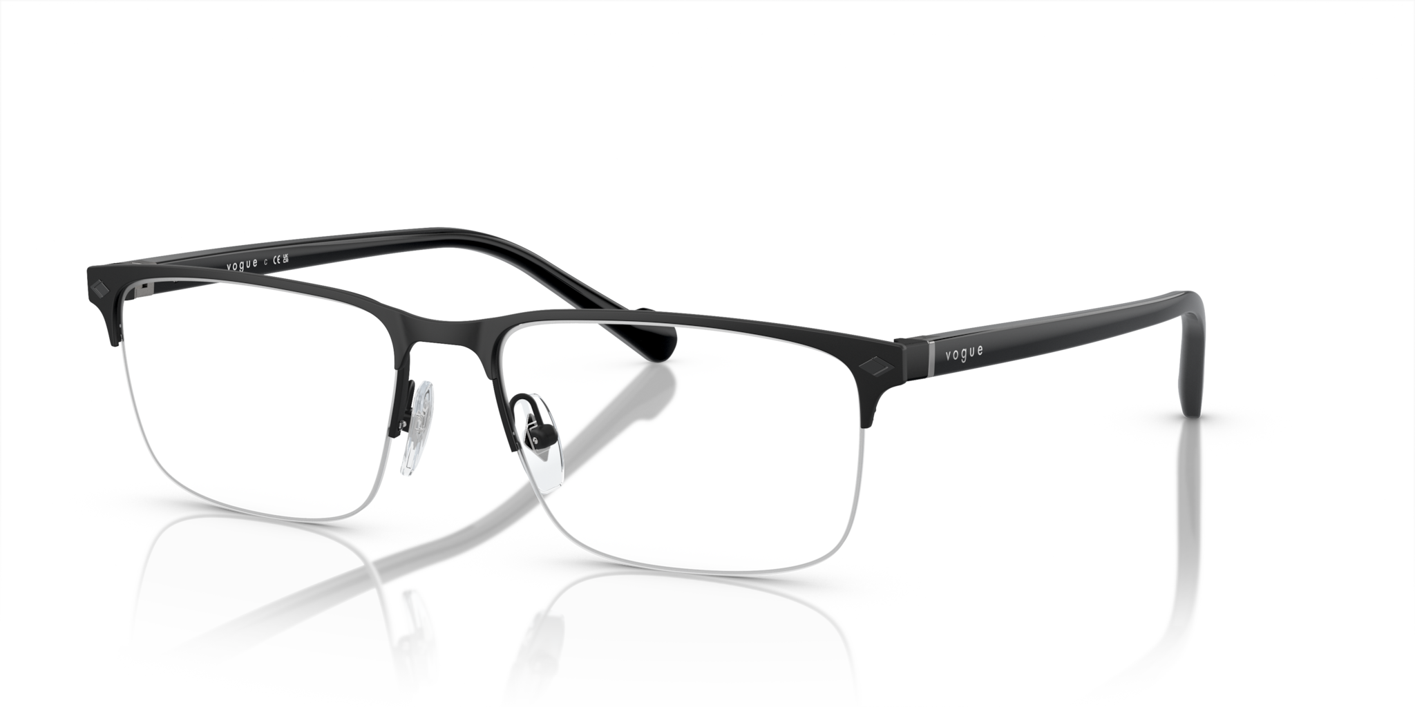 Vogue Eyewear 0VO4292 Occhiali da Vista Uomo Neri - Stile Distintivo