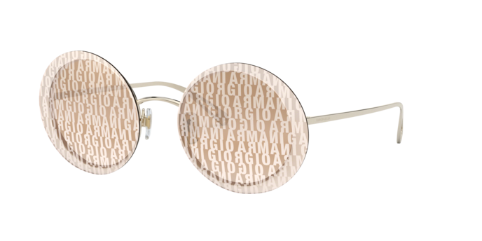 Occhiali da Sole Donna Giorgio Armani AR6087 Pale Gold Originali