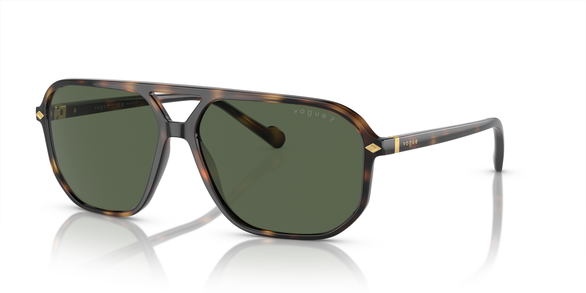 Occhiali da Sole Uomo Vogue 0VO5531S Total Dark Havana Originali