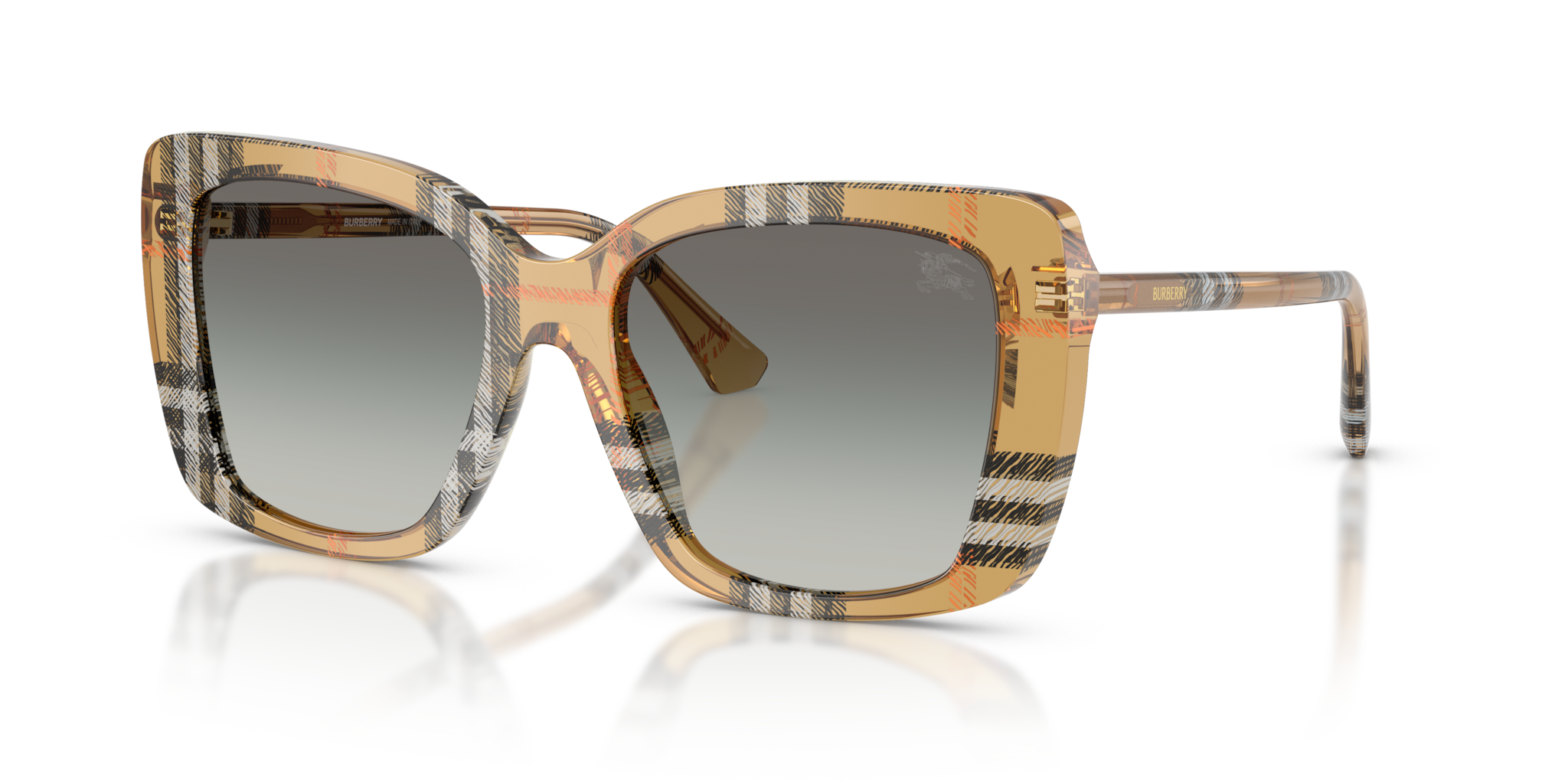 Occhiali da Sole Burberry Donna BE4456 Check Sand Originali
