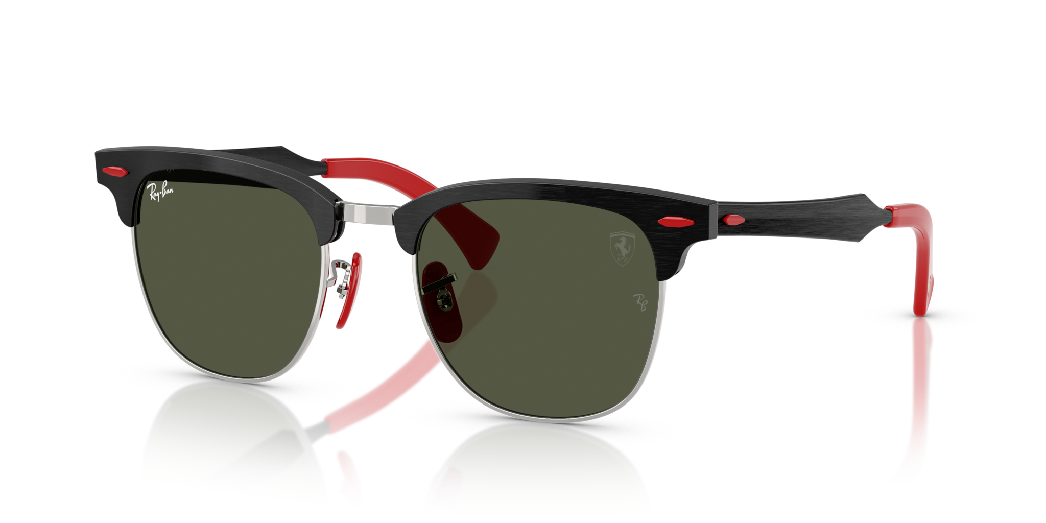 Occhiali da Sole Ray-Ban Scuderia Ferrari RB3807M Neri Spazzolati