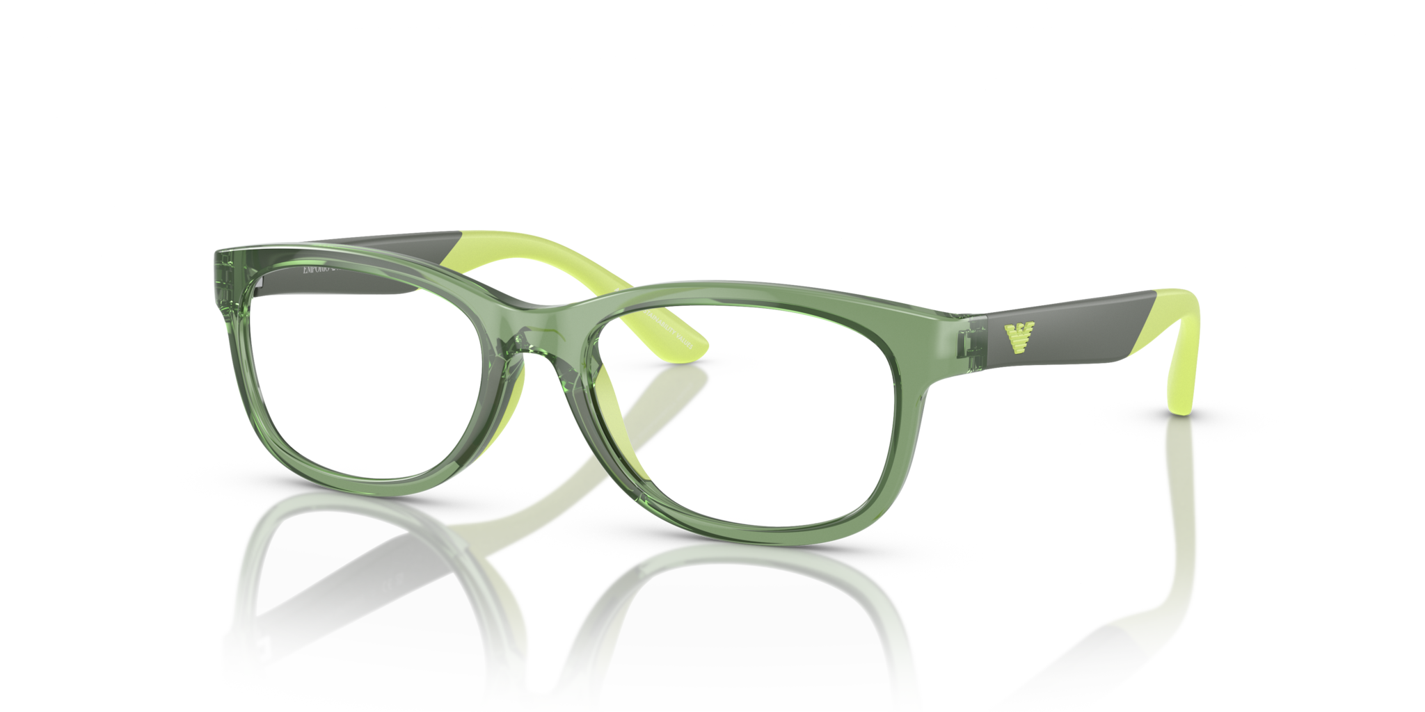 Occhiali da Vista Bambino Emporio Armani EK3001 Verde Trasparente